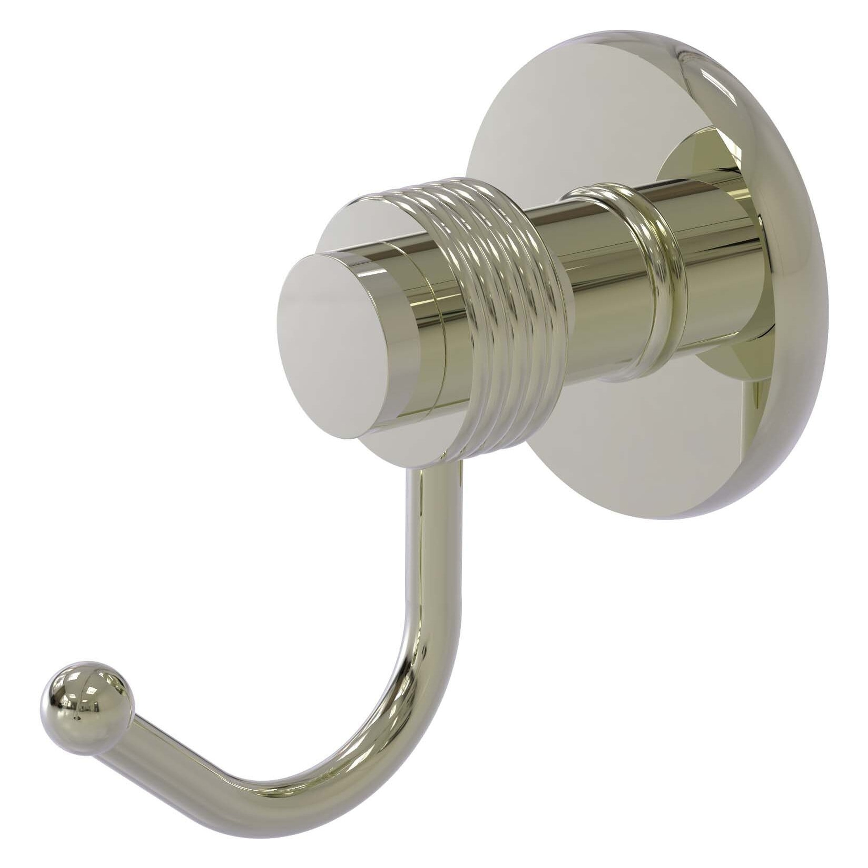 Percha de toalla de montaje en pared de una única percha de níquel pulido Mercury de Allied Brass 920G-PNI