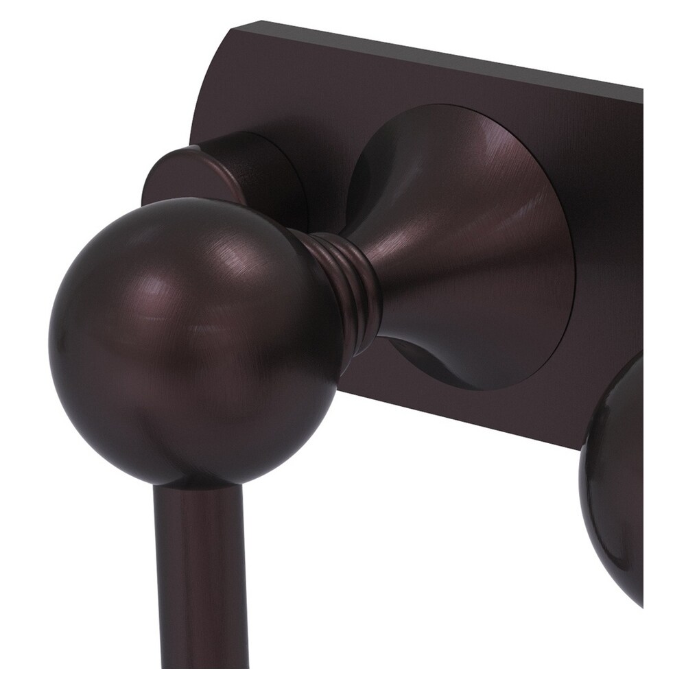 Gancho para toalla montado en la pared doble de bronce antiguo Allied Brass Shadwell