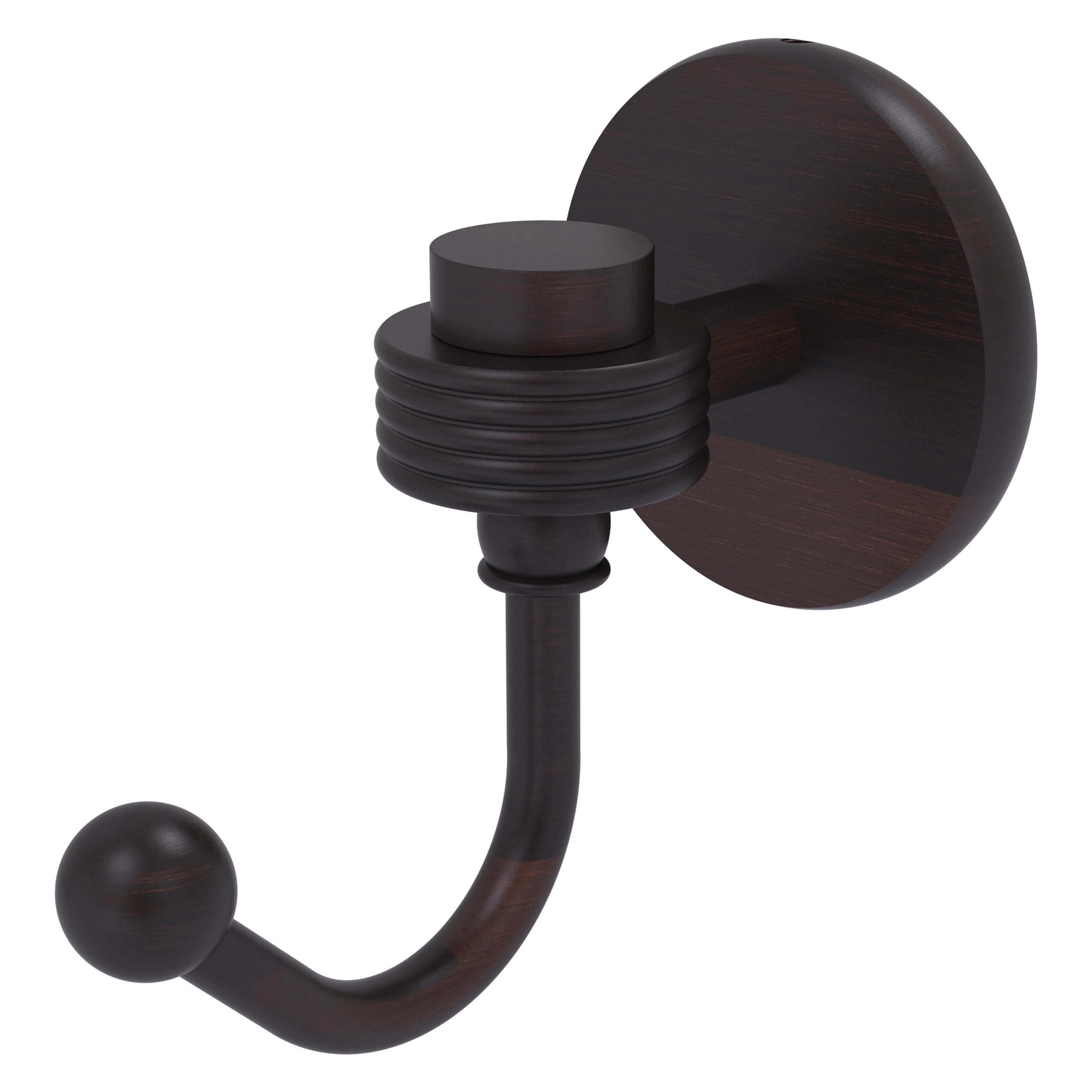 Colgador de Toallas de Montaje en Pared de Un Solo Gancho en Bronce Veneciano Orbit One 7120G-VB de Allied Brass