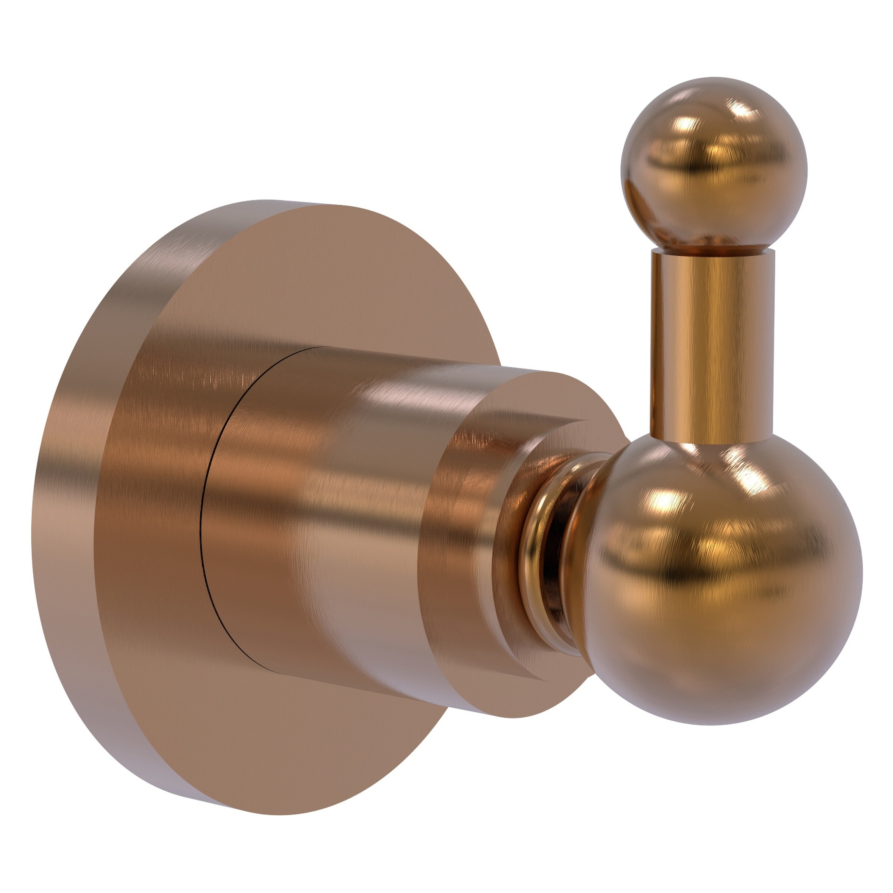Colgador de toalla de pared individual en bronce cepillado, Astor Place