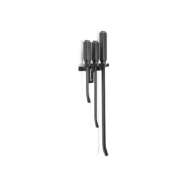 Tekton Angled End Handled Pry Bar Set with Wall Hanger, 3-Piece (12, 17, 25 in.) - LSQ96503