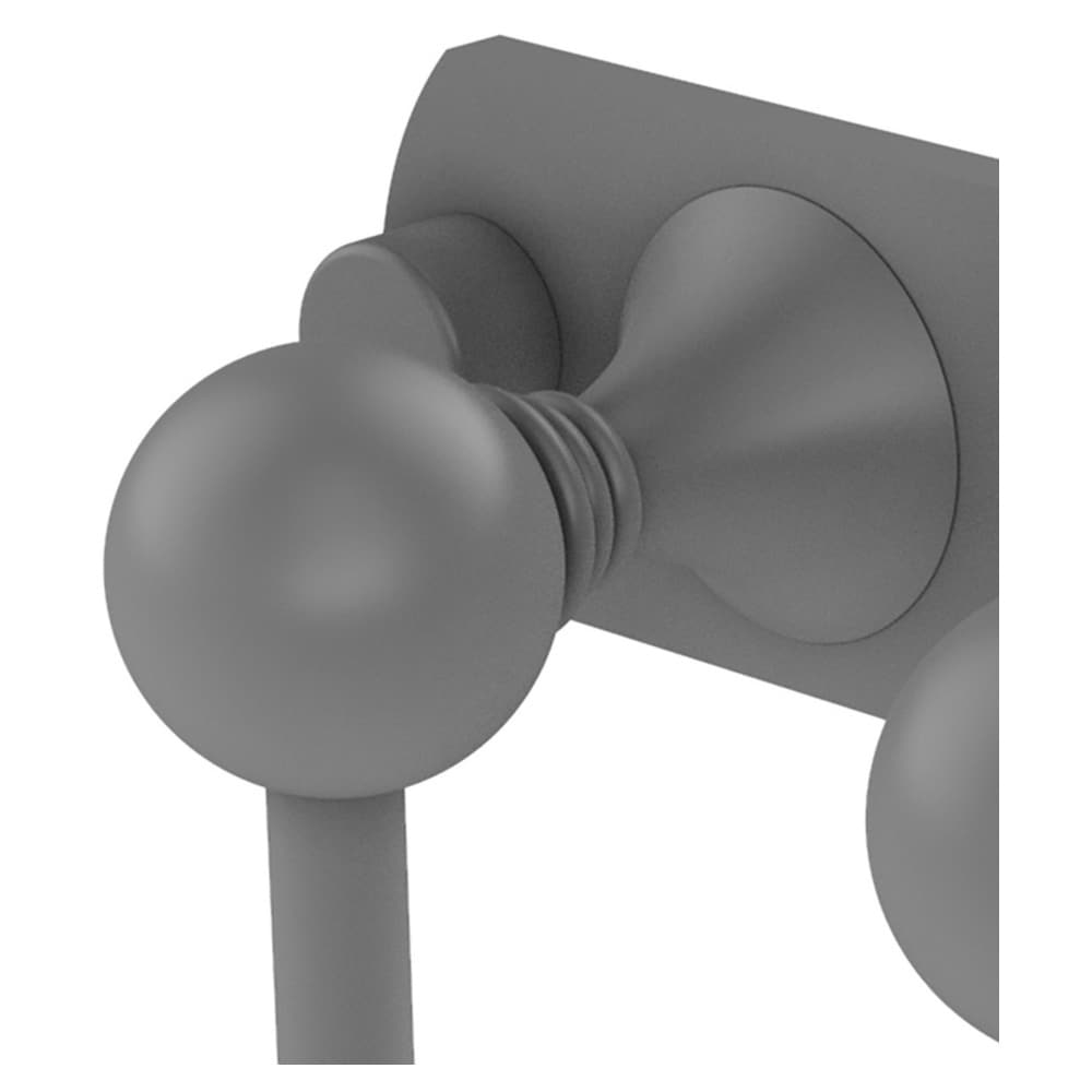 Gancho Doble de Pared en Montaje Gris Mate Allied Brass Shadwell