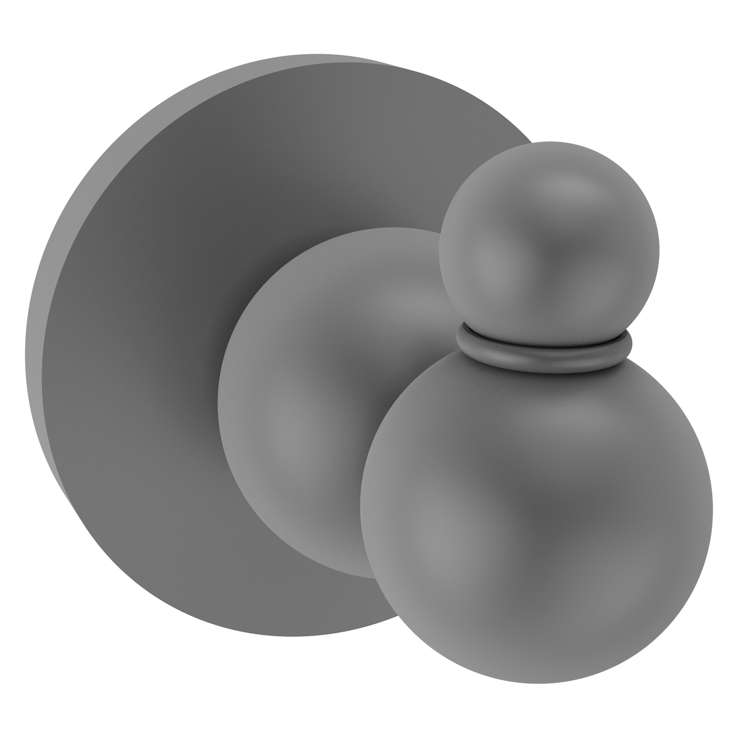 Colgador de Toalla de Pared Único en Gris Mate - Allied Brass Bolero