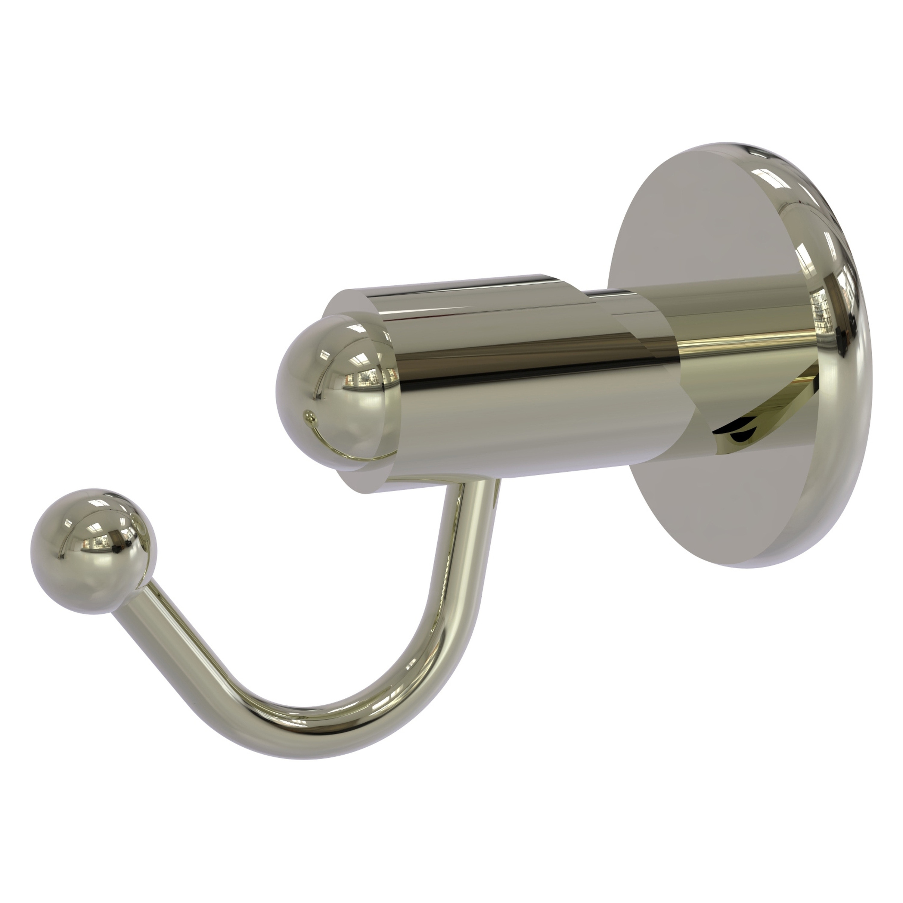 Gancho de toalla de pared individual con acabado en níquel pulido Soho de Allied Brass SH-20-PNI.