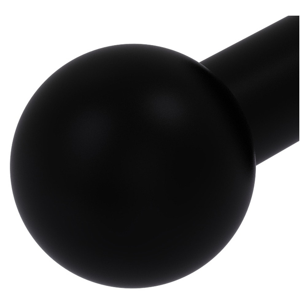 Percha de toalla de montaje en pared de un solo gancho color negro mate de Allied Brass Prestige Skyline