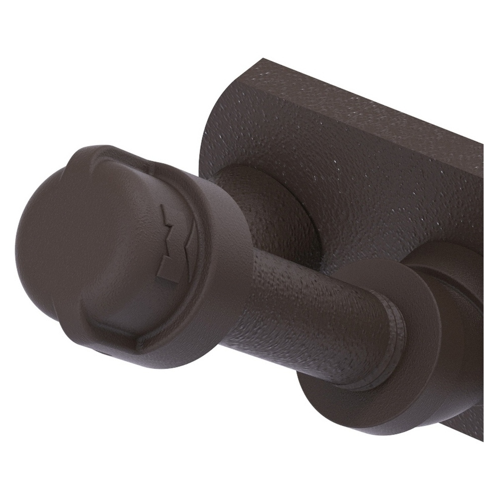 Gancho doble de montaje en pared en bronce aceitado de la línea Pipeline de Allied Brass - P-300-HK-2-ORB
