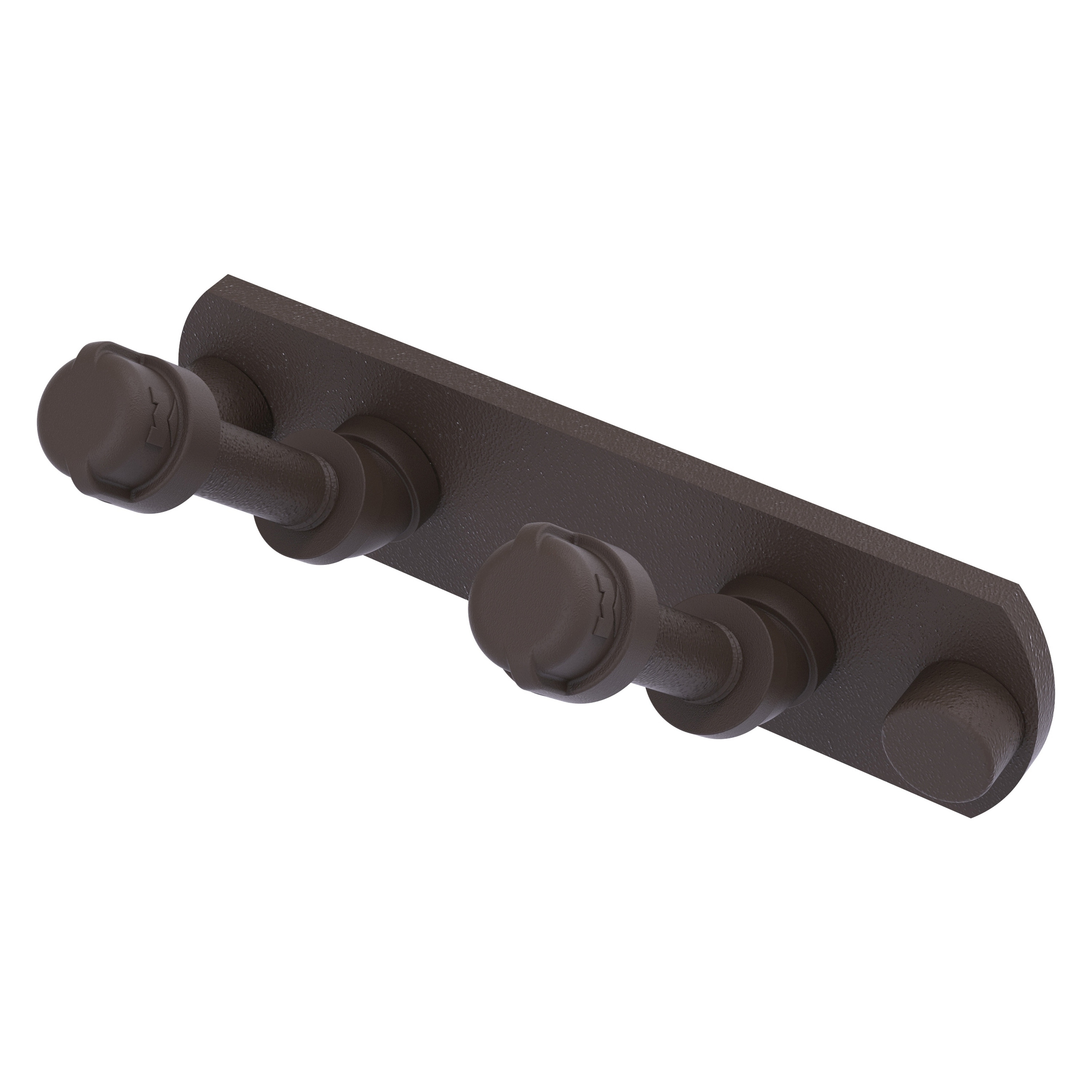 Gancho doble de montaje en pared en bronce aceitado de la línea Pipeline de Allied Brass - P-300-HK-2-ORB