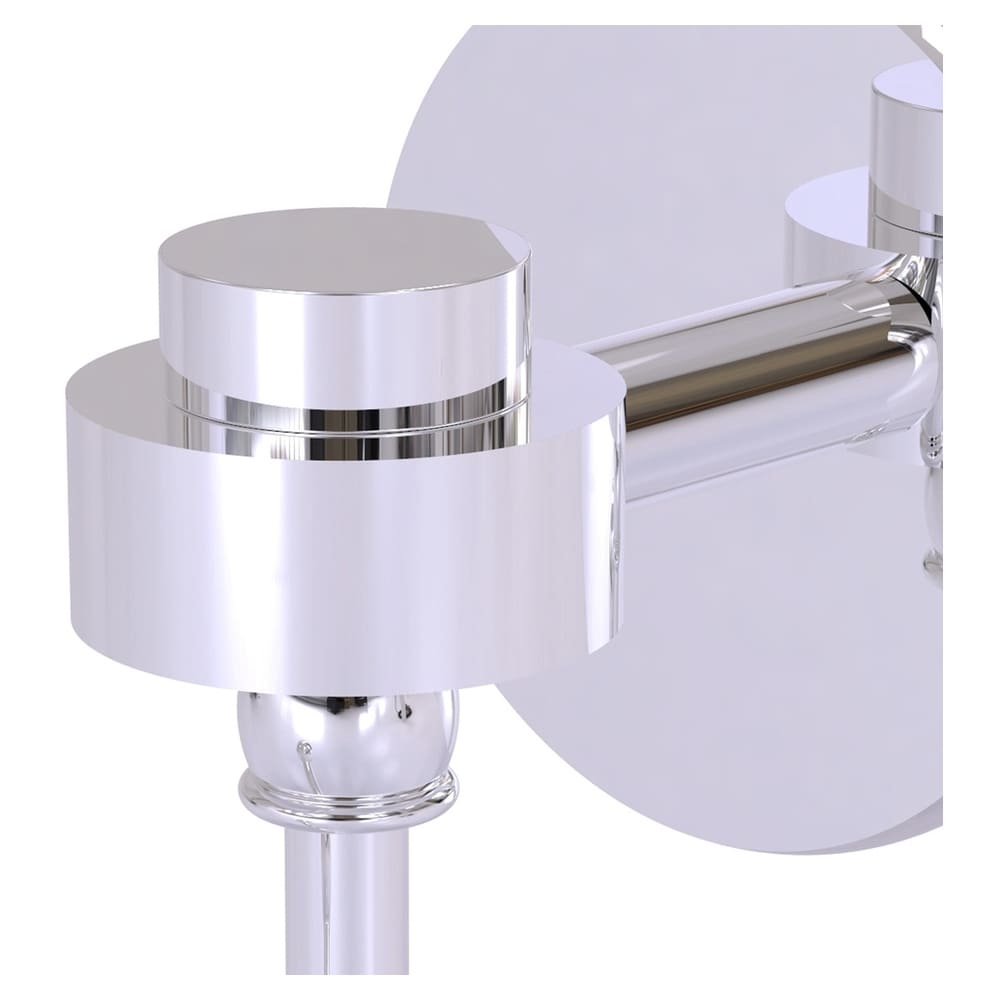 Gancho de Toalla de Pared de Pared Individual en Cromo Pulido Orbit One de Brass Satellite para Montaje 7120-PC