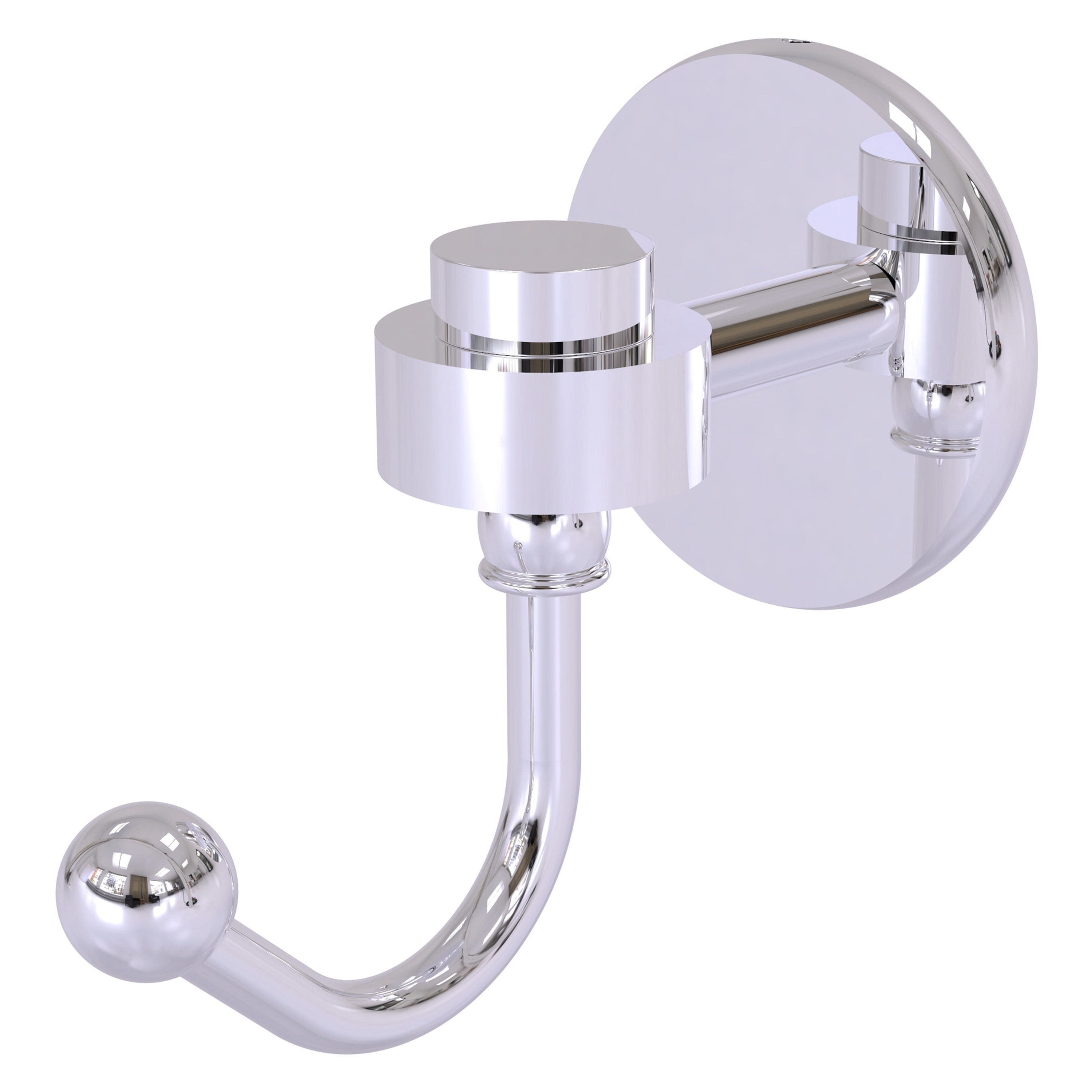 Gancho de Toalla de Pared de Pared Individual en Cromo Pulido Orbit One de Brass Satellite para Montaje 7120-PC