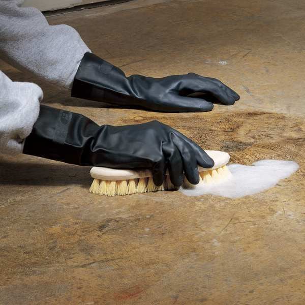 Guantes Resistentes a Químicos de 12-1/2", Latex de Caucho Natural/Neopreno, Talla 9, 1 PAR - NS-420