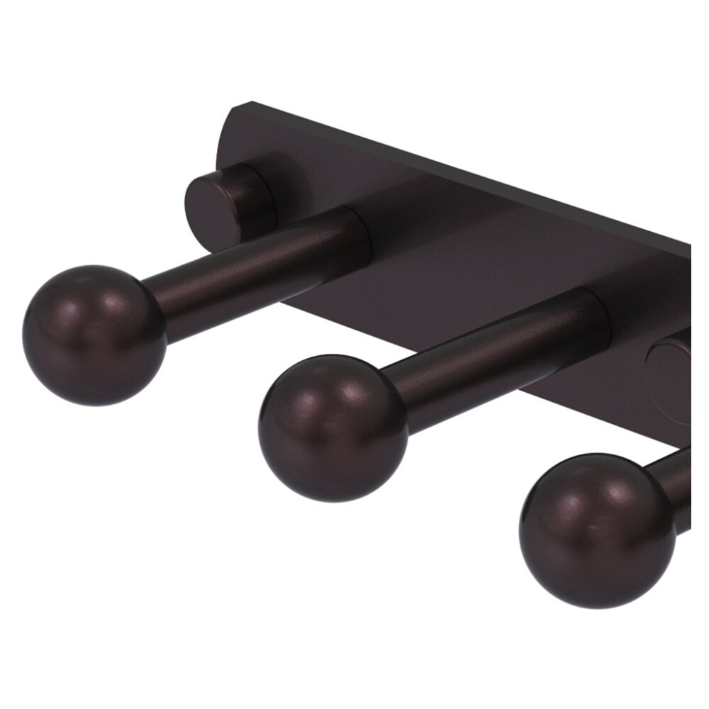 Gancho para toallas de montaje en pared Allied Brass Prestige Skyline en bronce antiguo con 6 ganchos