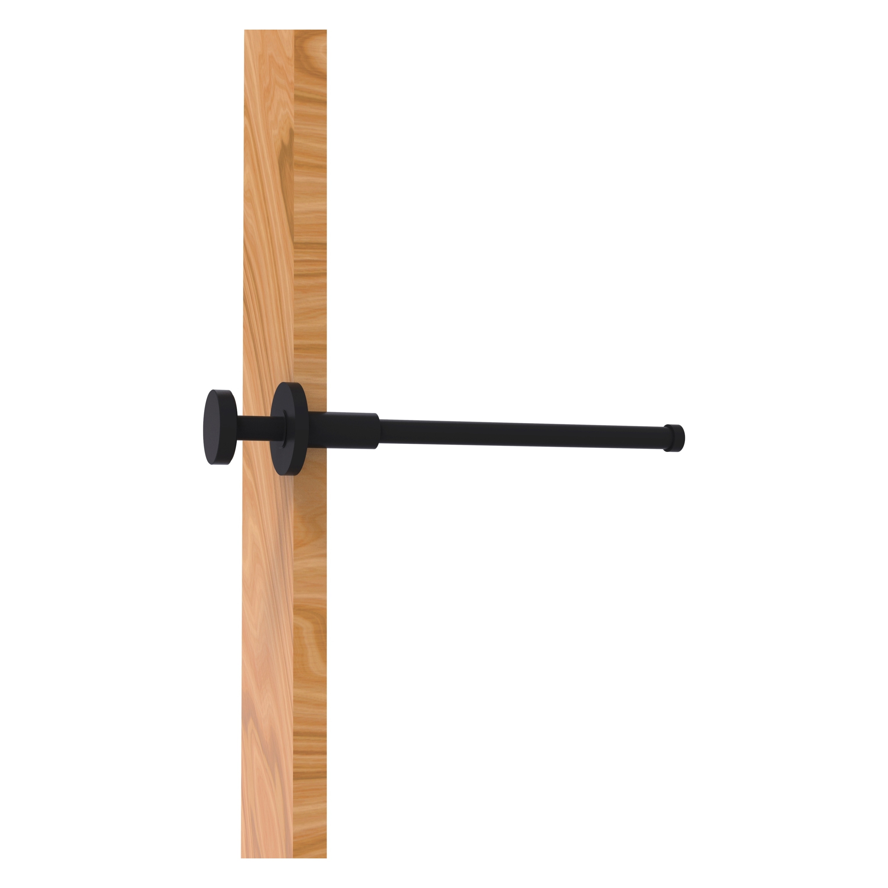 Colgador de Toallas de Pared Fresno en Acabado Negro Mate - Ganchos Individuales