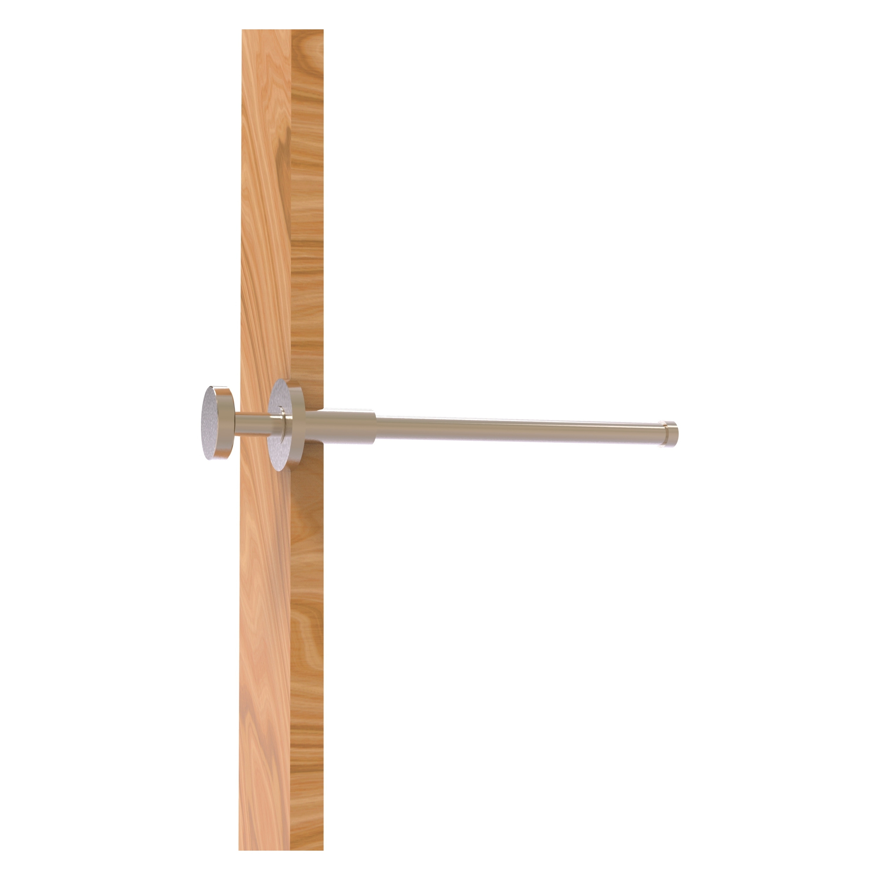 Colgador de Toallas de Pared Individual de Latón Envejecido con Acabado Fresno, en Color Pewter