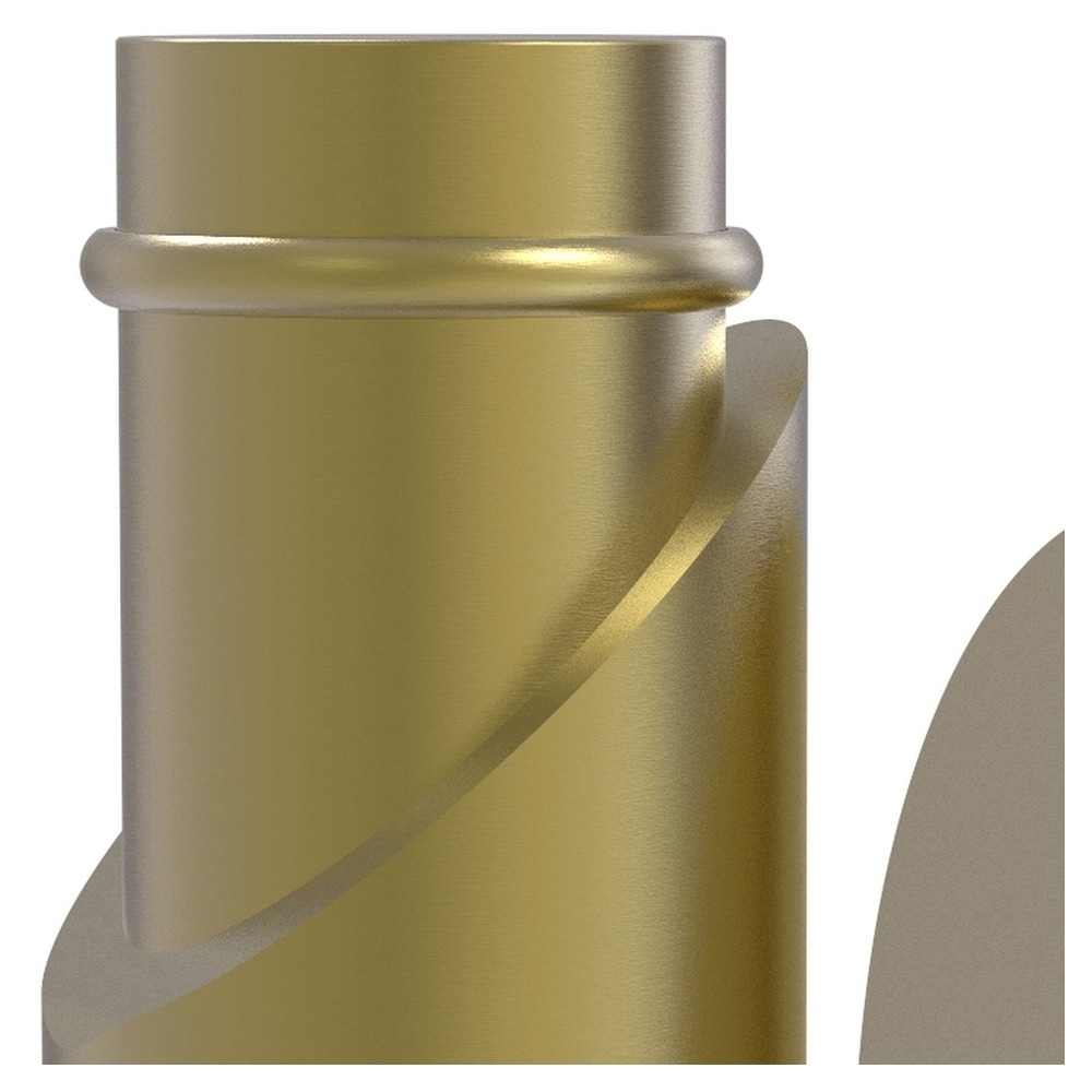 Percha para toalla de pared individual Tribecca de latón satinado - Acabado en latón satinado TR-20A-SBR