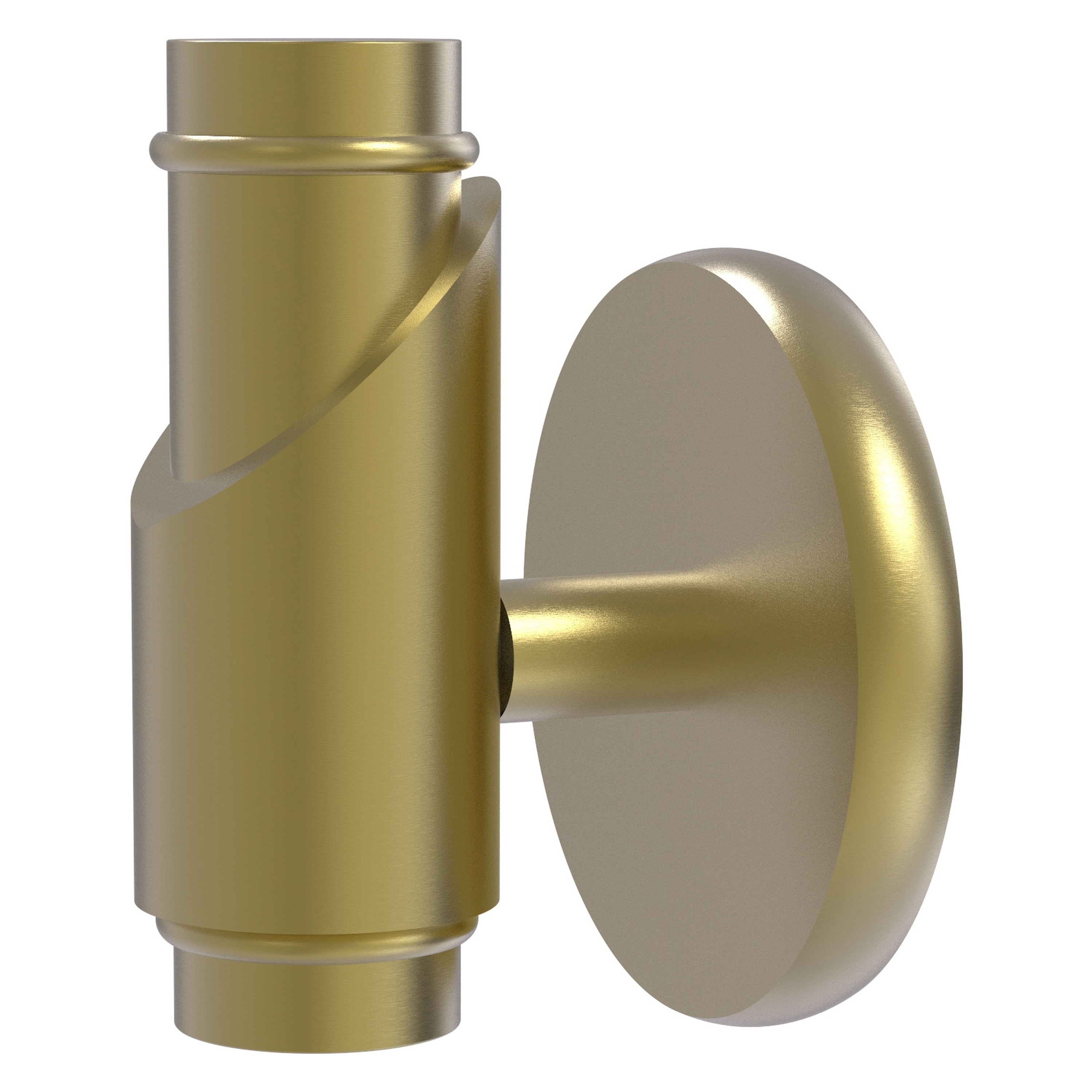 Percha para toalla de pared individual Tribecca de latón satinado - Acabado en latón satinado TR-20A-SBR