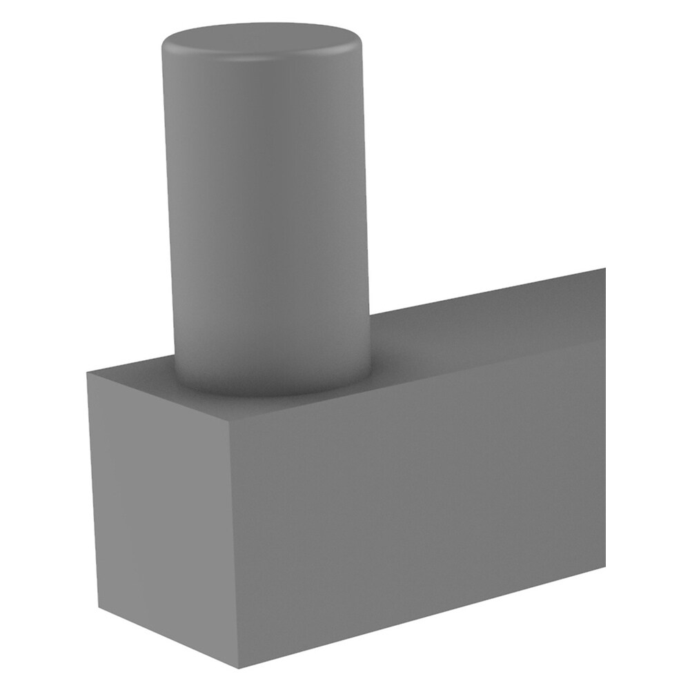 Colgador de toalla de montaje en pared de un solo gancho en gris mate Allied Brass Montero MT-20-GYM