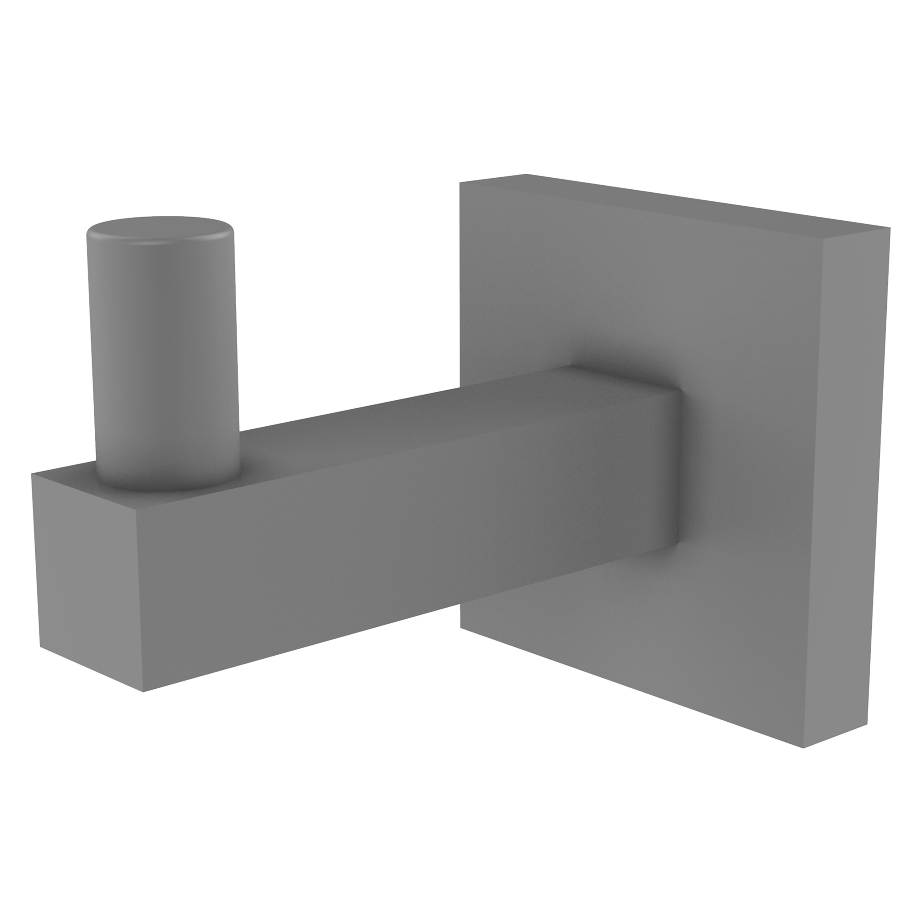 Colgador de toalla de montaje en pared de un solo gancho en gris mate Allied Brass Montero MT-20-GYM
