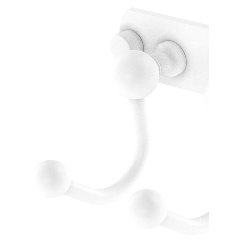 Gancho de Toalla Montado en Pared de 6 Ganchos en Blanco Mate Prestige Skyline de Brass Allied