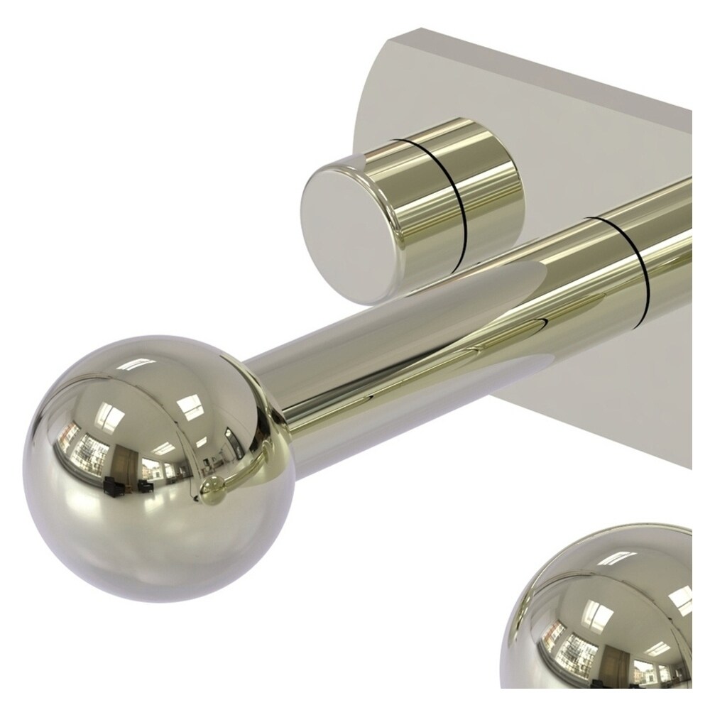 Gancho de Toalla de Pared Triple en Níquel Pulido Prestige Skyline de Allied Brass