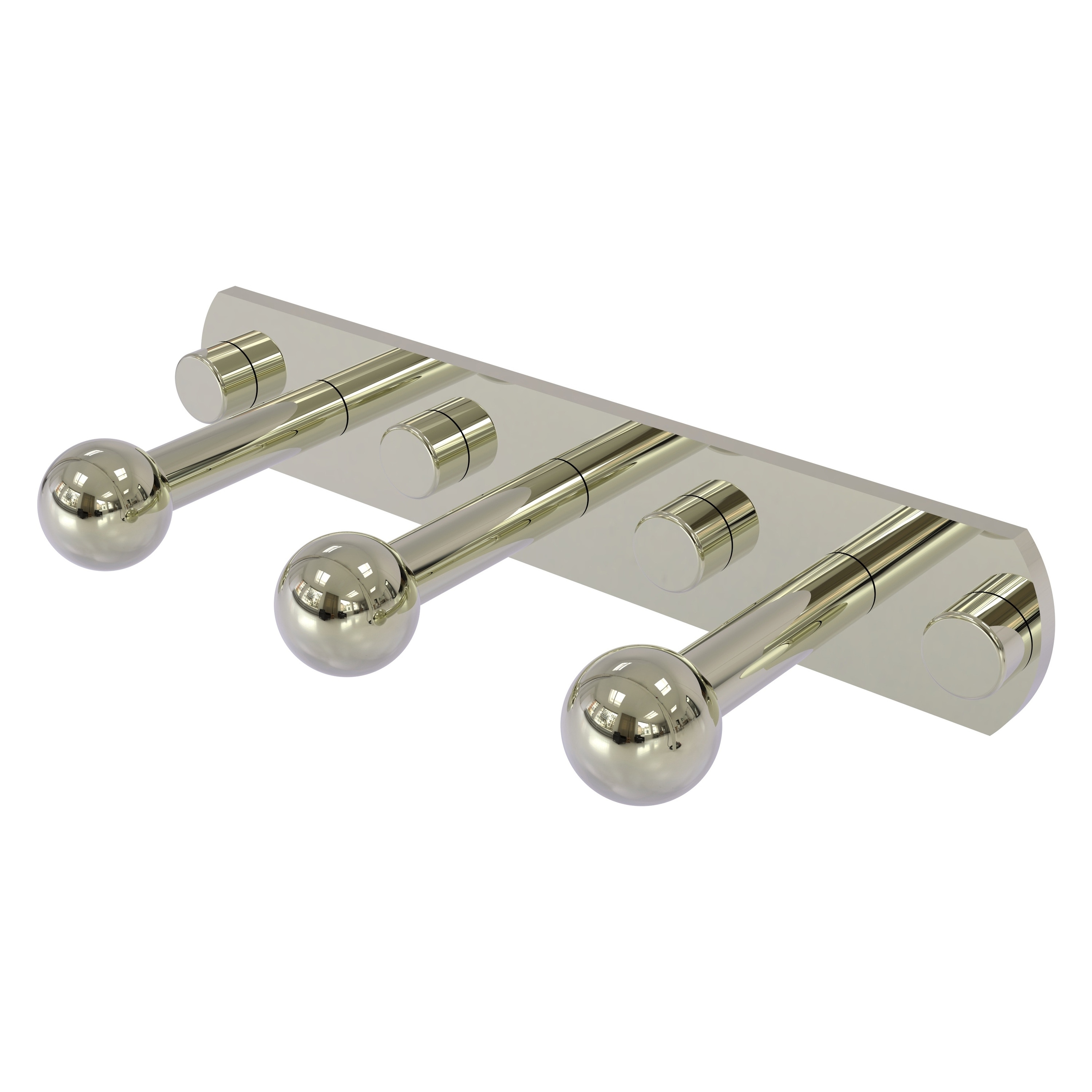 Gancho de Toalla de Pared Triple en Níquel Pulido Prestige Skyline de Allied Brass