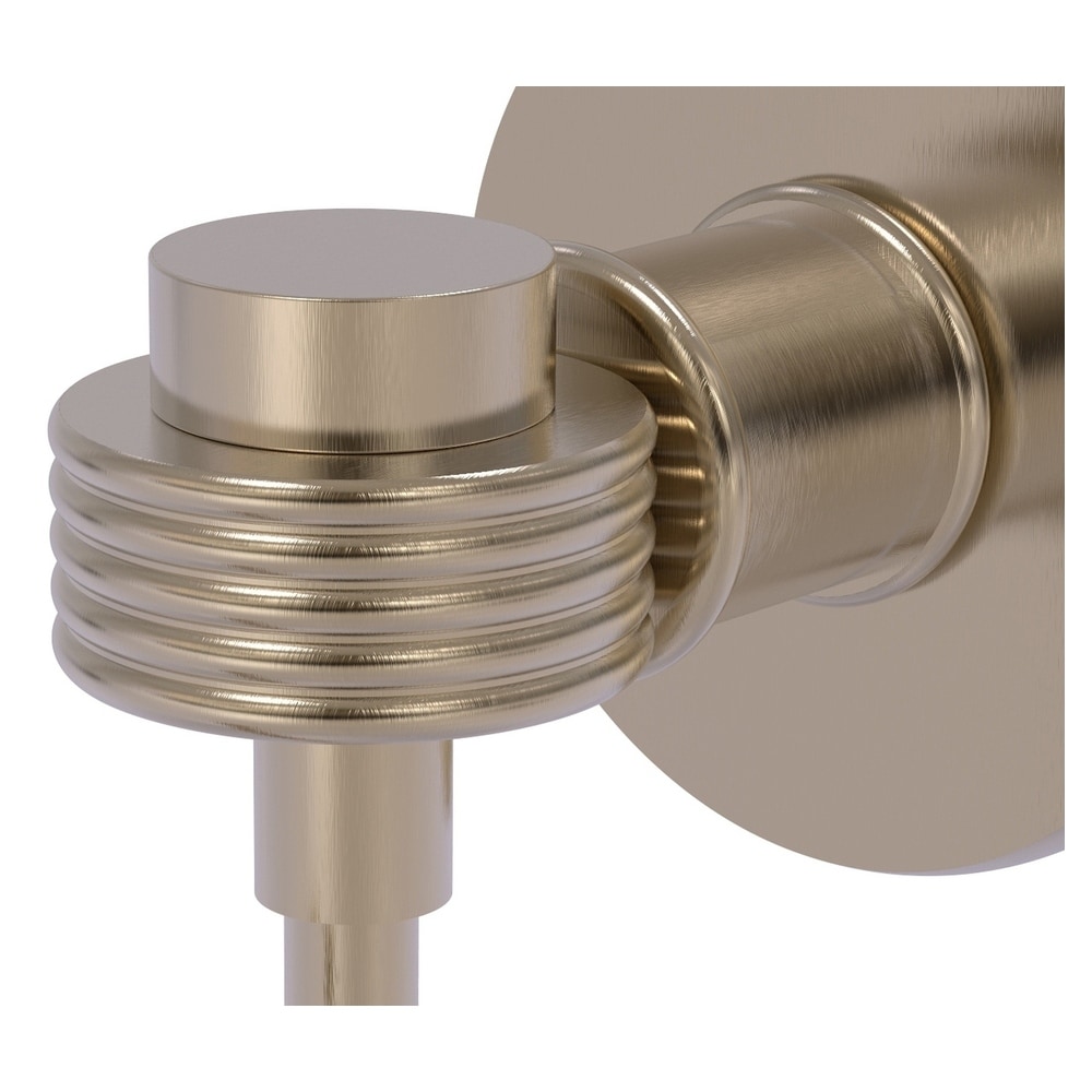 Colgador de toallas de montaje en pared de una sola percha, estilo Antiguo Pewter Continental by Allied Brass