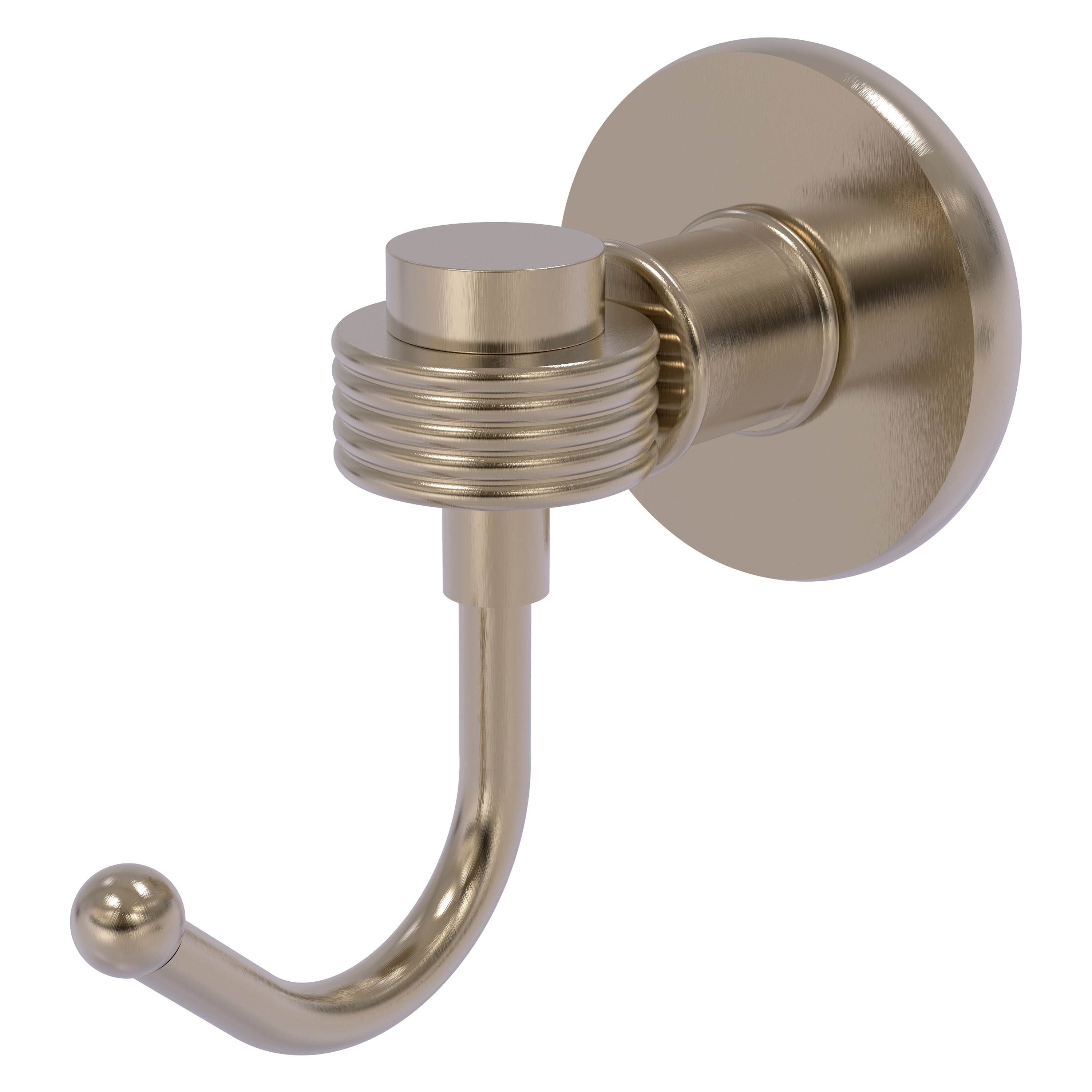 Colgador de toallas de montaje en pared de una sola percha, estilo Antiguo Pewter Continental by Allied Brass