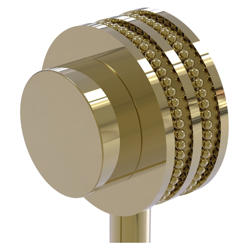 Percha de toalla de montaje en pared de latón sin barnizar Allied Brass Venus - Gancho simple 420D-UNL