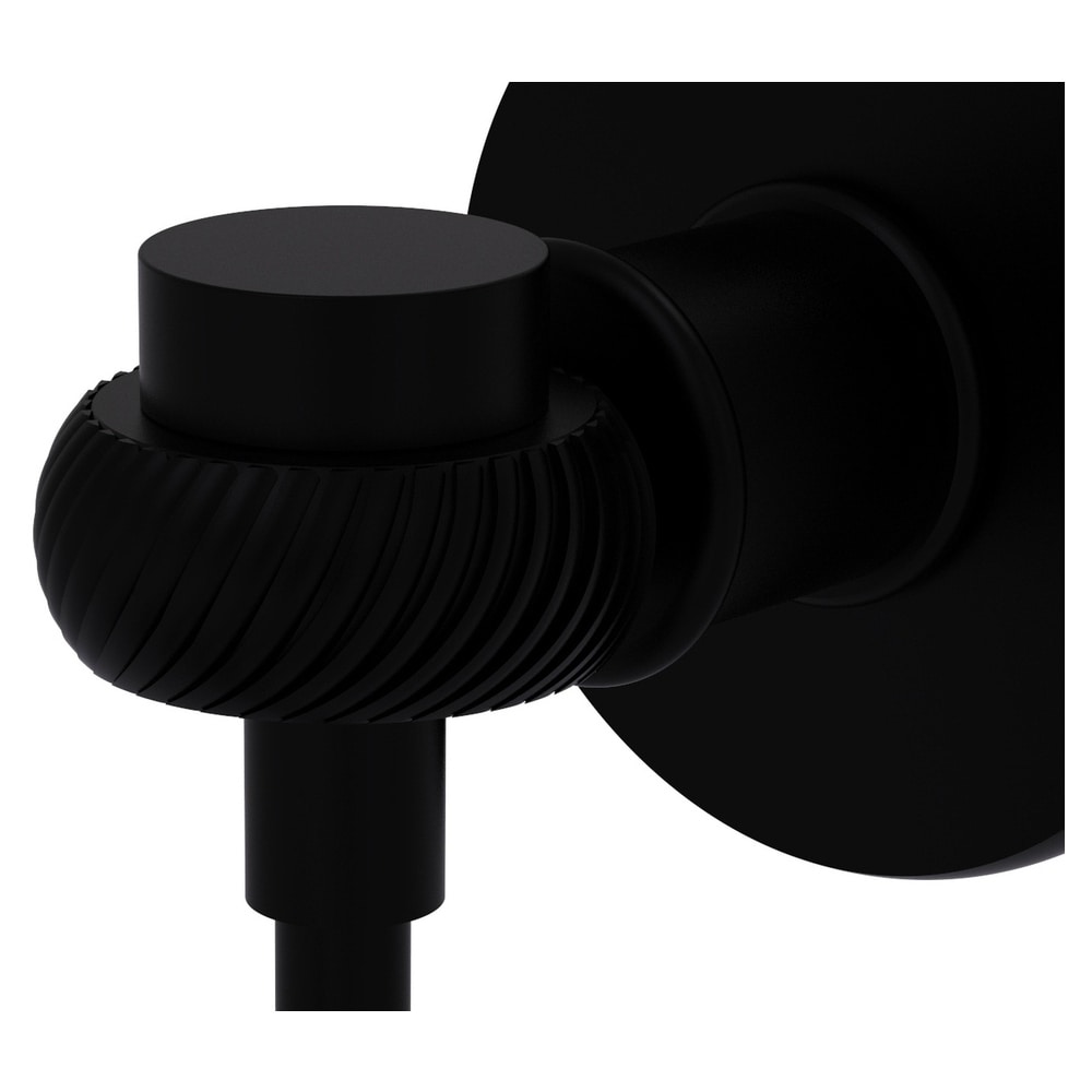 Toallero de Pared con Gancho Único en Negro Mate de la Serie Continental de Allied Brass