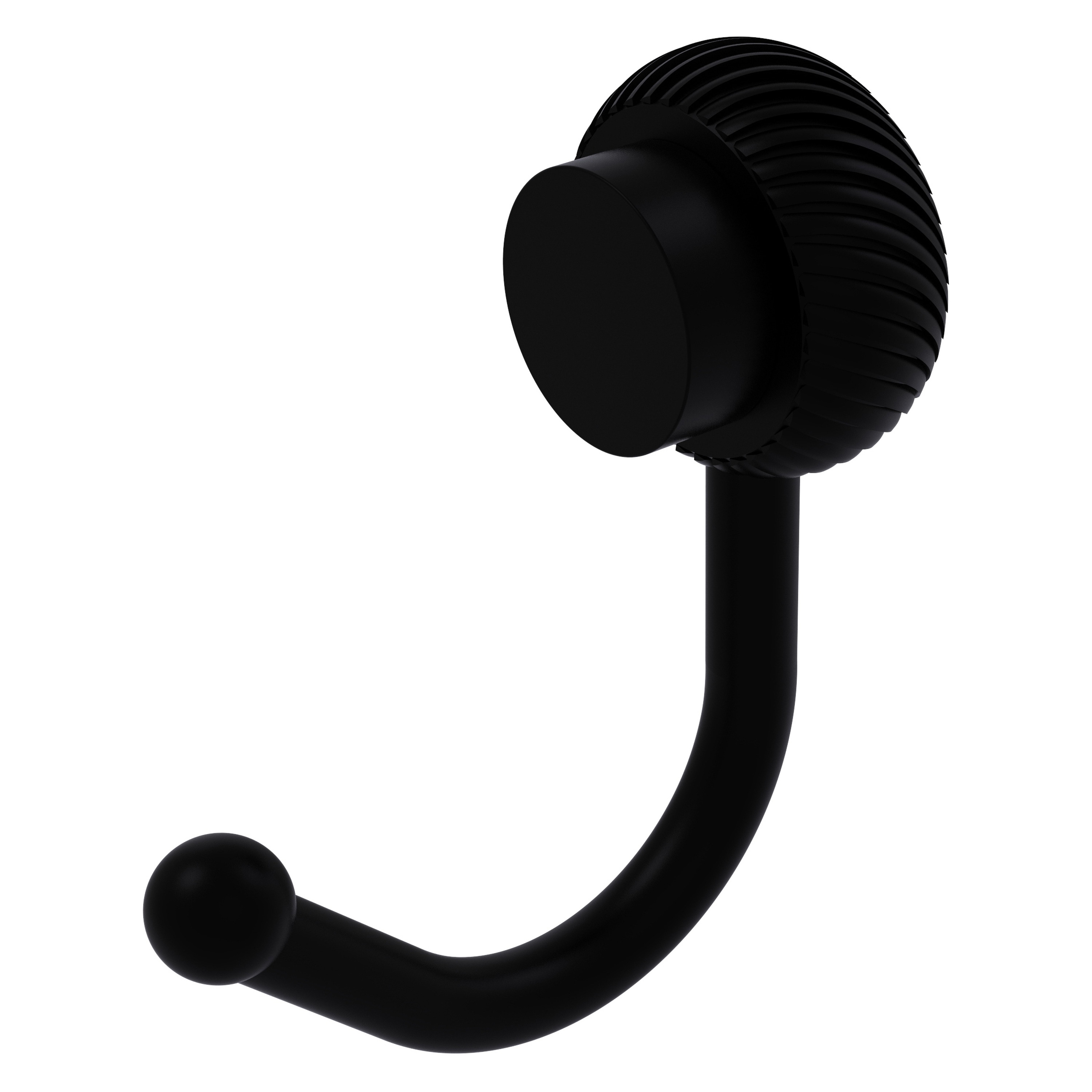 Colgador de Toallas de Pared con un Gancho en Negro Mate Venus de Latón Aliado