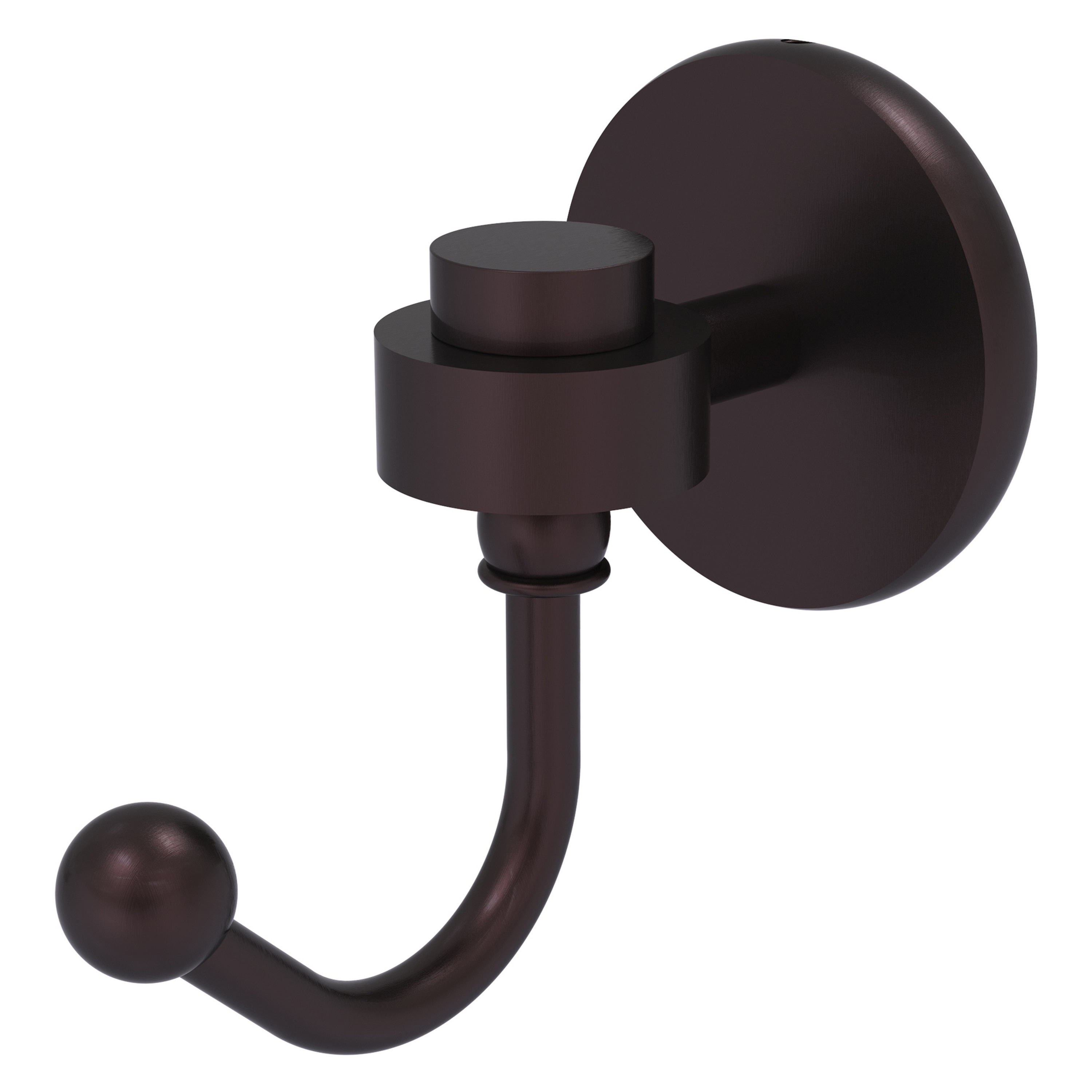 Gancho de toalla montado en la pared de bronce antiguo de Allied Brass Satellite Orbit One
