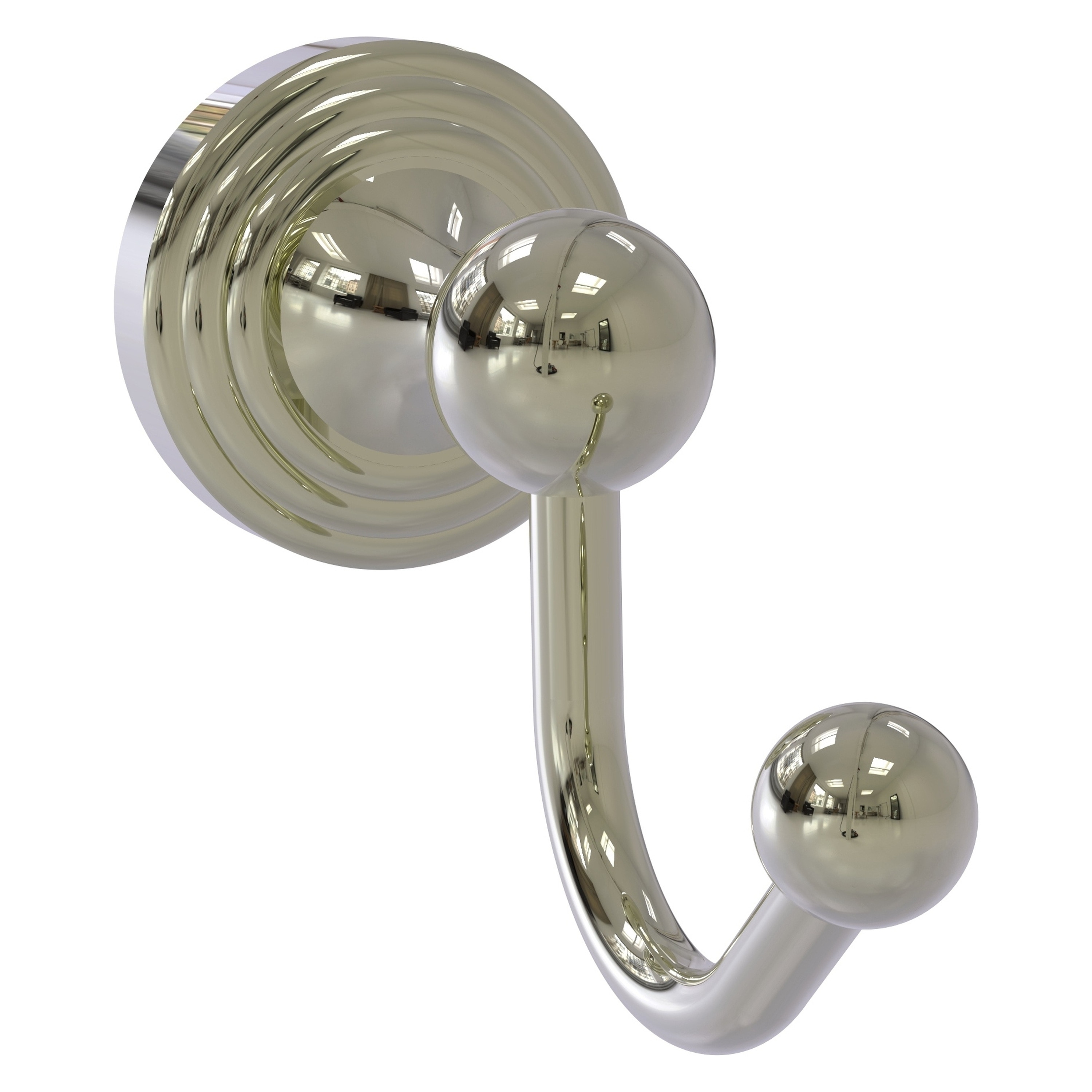 Gancho para toalla de pared sencillo en níquel pulido de Allied Brass Sag Harbor