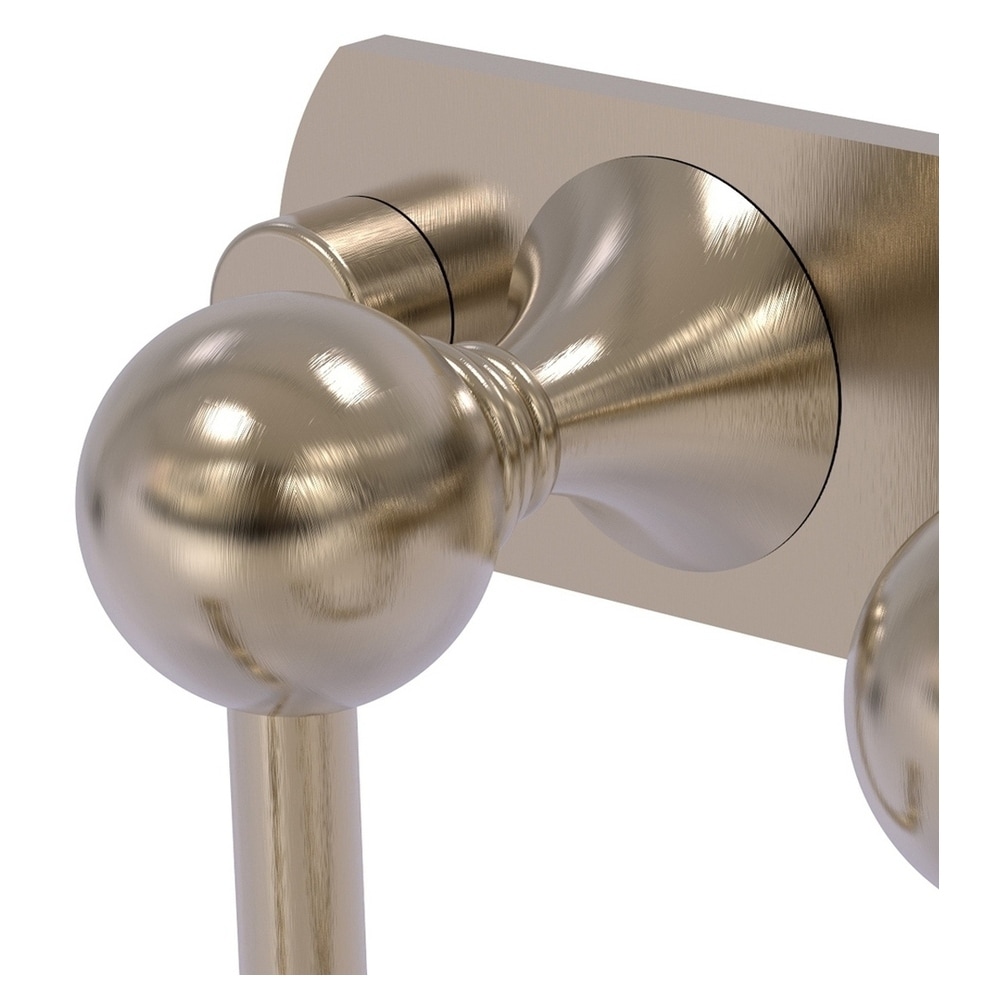 Gancho para toallas montado en la pared de doble gancho en peltre antiguo Allied Brass Shadwell