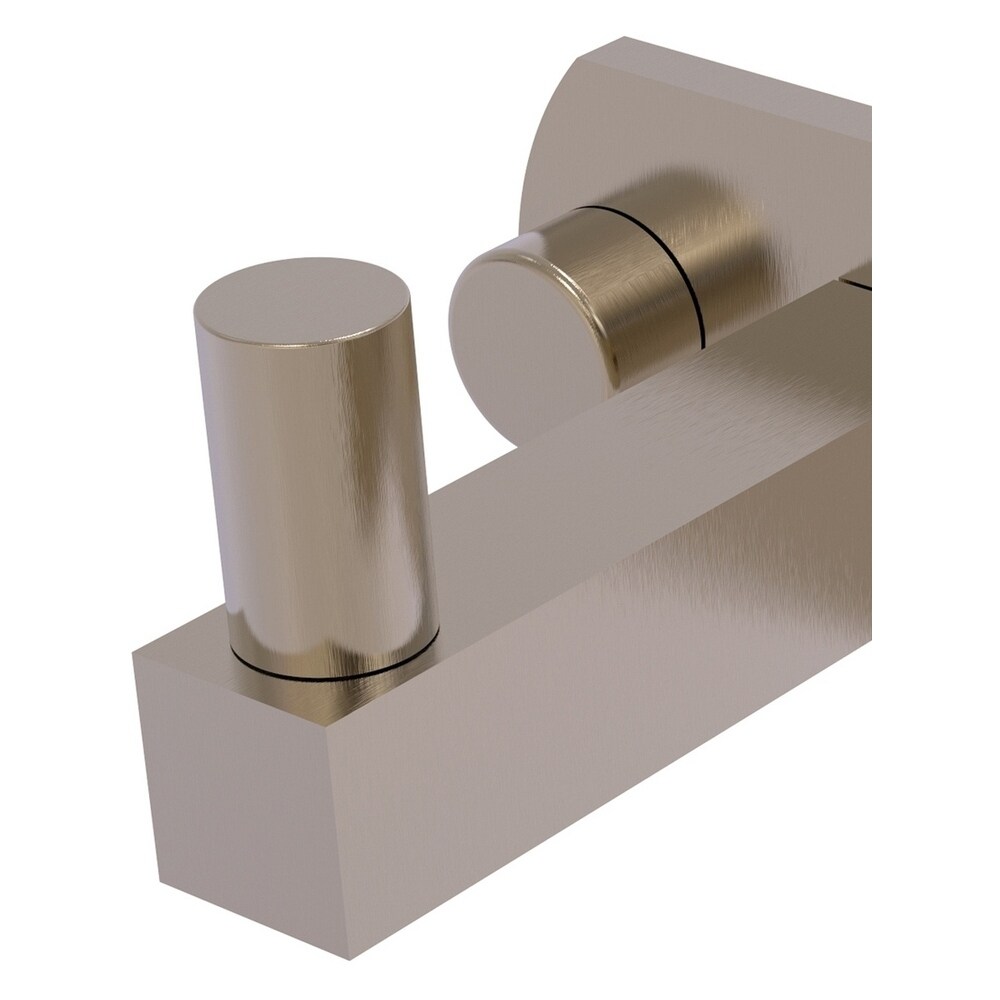 Colgador doble para toallas de pared Montero en peltre antiguo