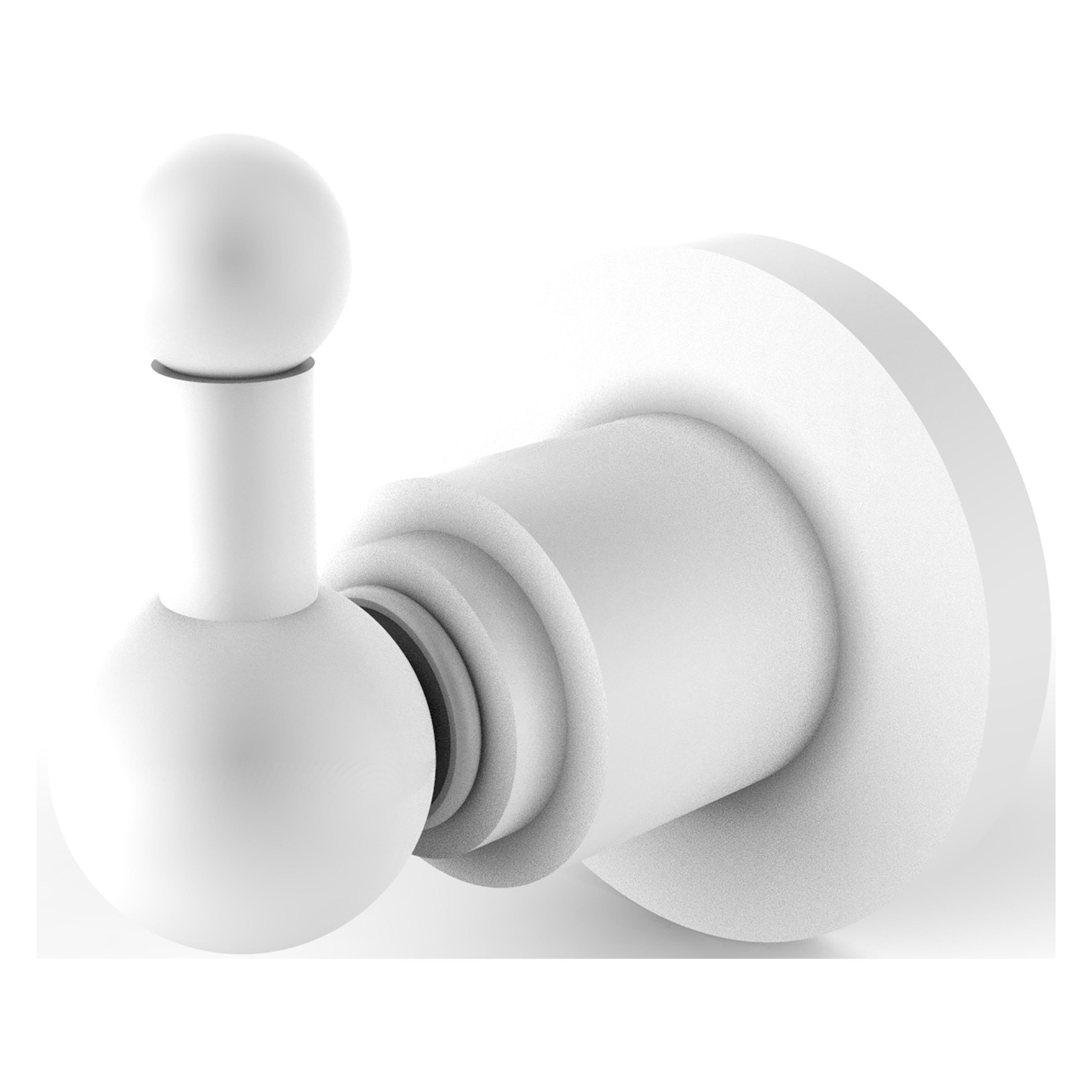 Colgador de Toallas de Pared de Montaje Único en Blanco Mate Allied Brass Astor Place