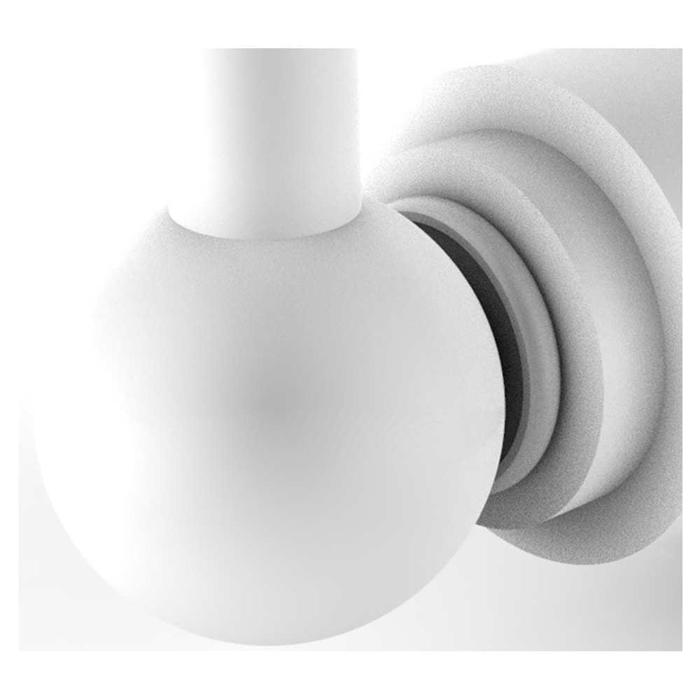 Colgador de Toallas de Pared de Montaje Único en Blanco Mate Allied Brass Astor Place