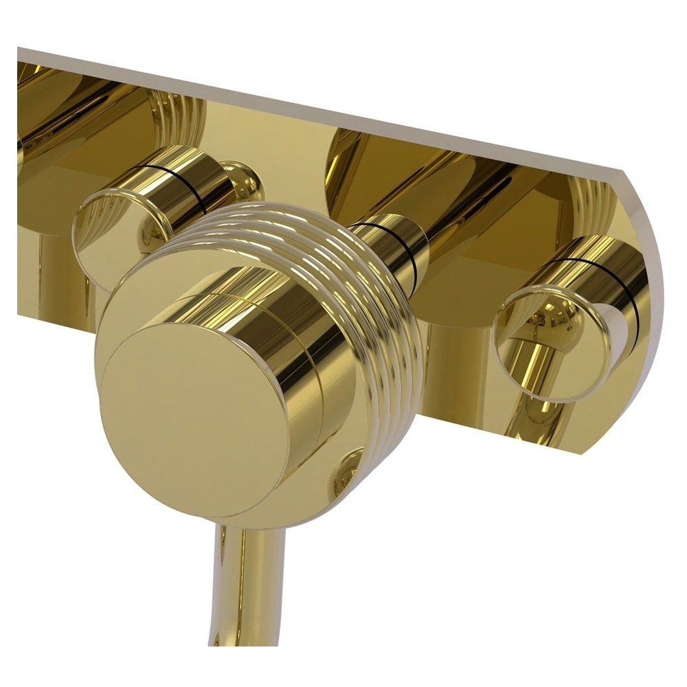 Gancho de Toalla Montado en Pared de Triple Gancho de Latón Sin Barnizar Mercurio Allied Brass