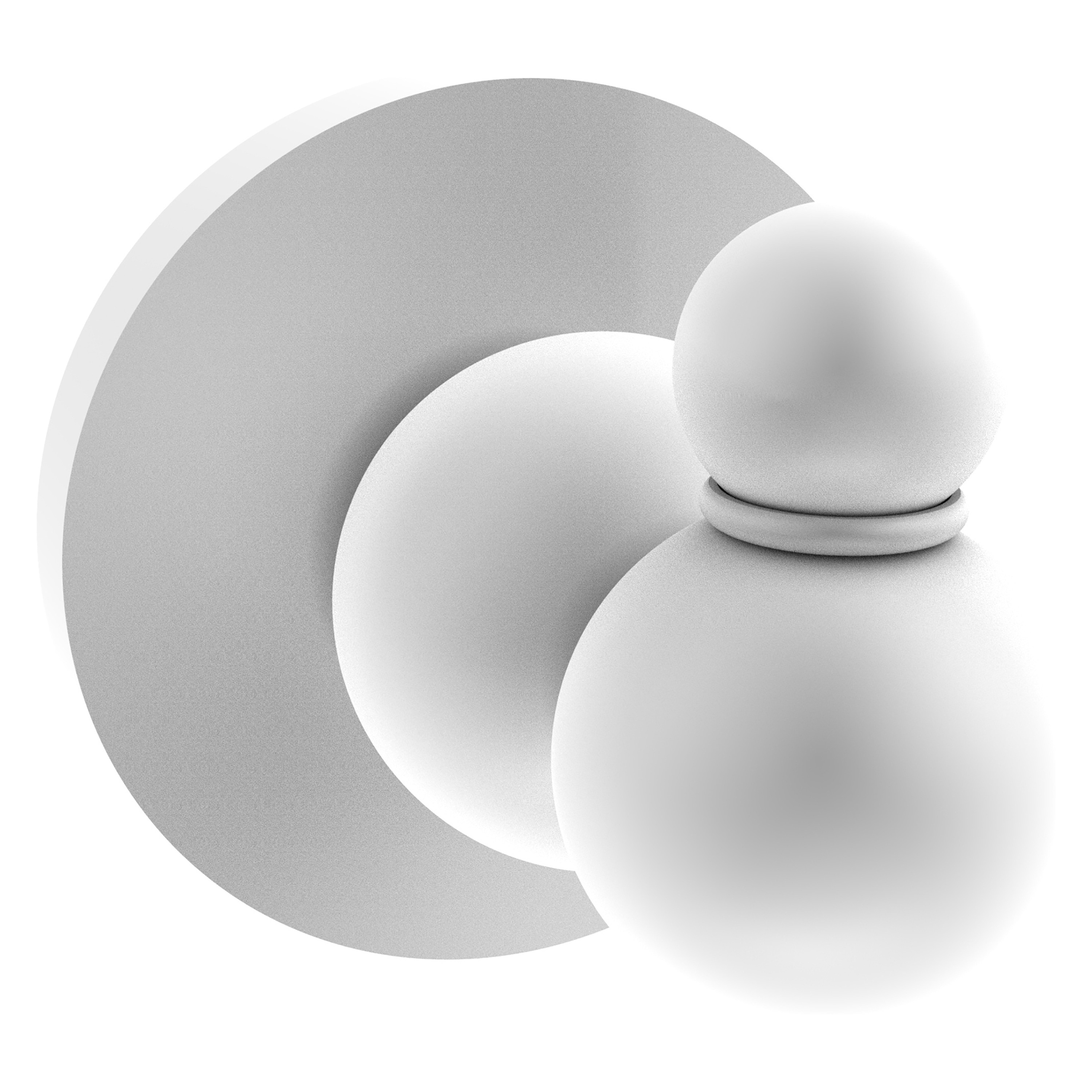 Colgador de toallas de pared individual en blanco mate - modelo Bolero