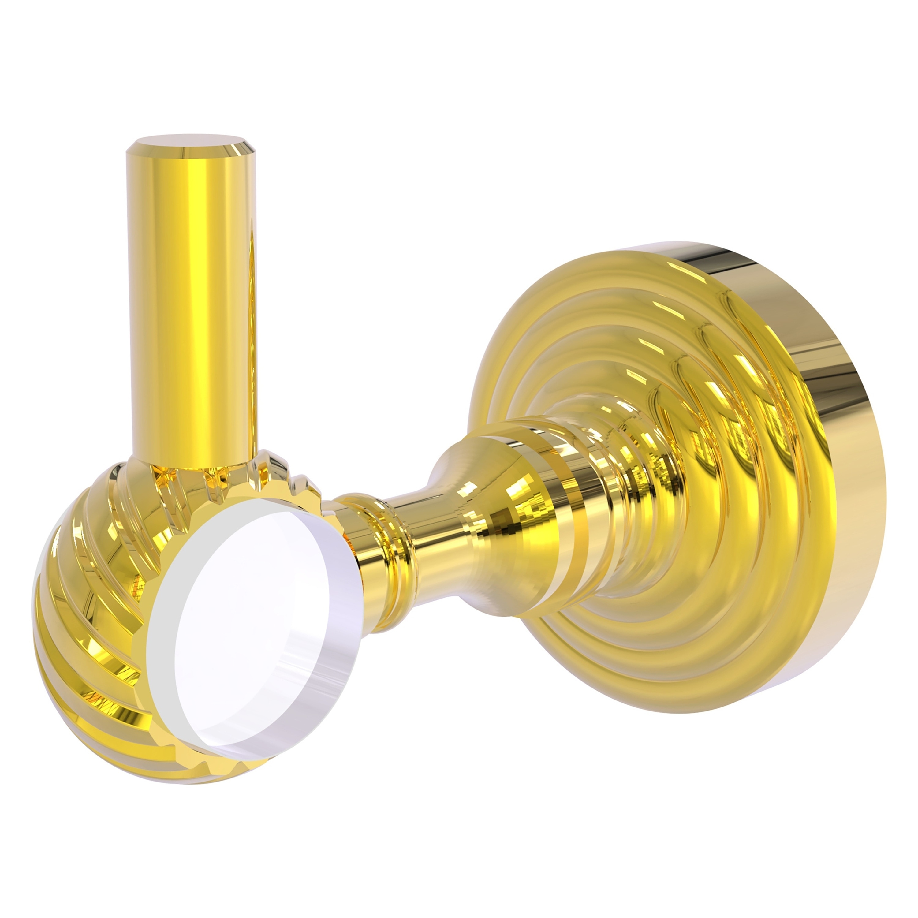 Percha para toalla de pared de latón pulido de Allied Brass Pacific Grove con un gancho individual en color bronce - PG-20T-PB.