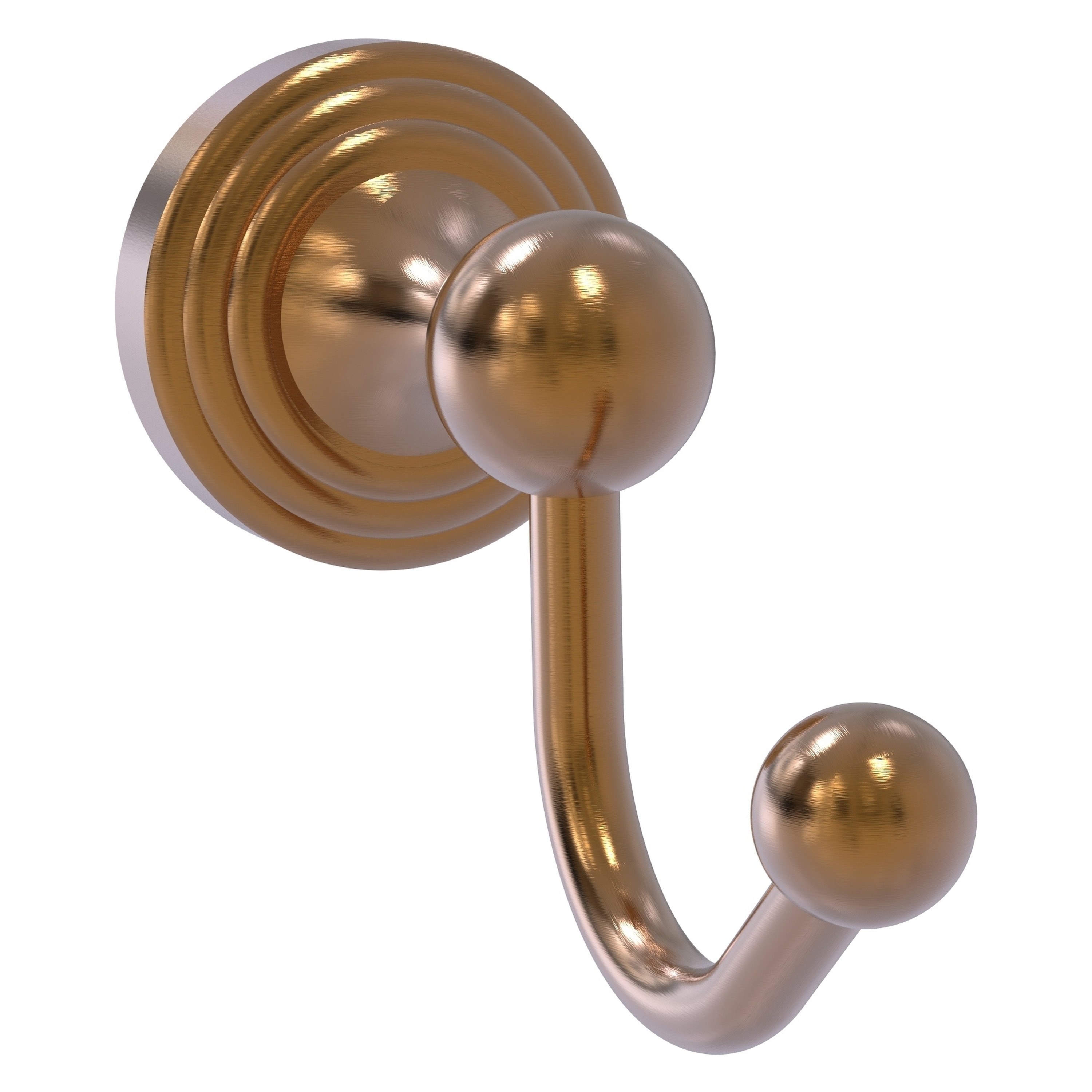 Gancho de Toalla Montado en Pared de Bronce Cepillado Allied Brass Sag Harbor - Sencillo SG-20-BBR