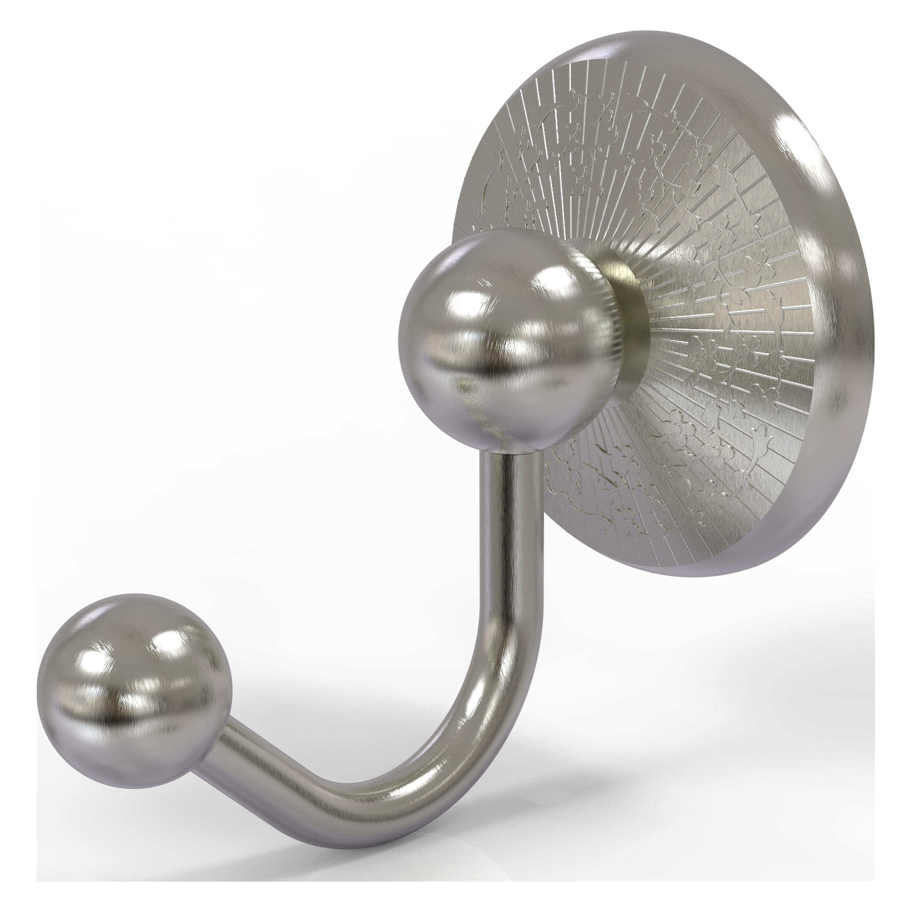 Gancho de Toalla de Montaje en Pared con Acabado de Níquel Satinado - Allied Brass Prestige Monte Carlo.