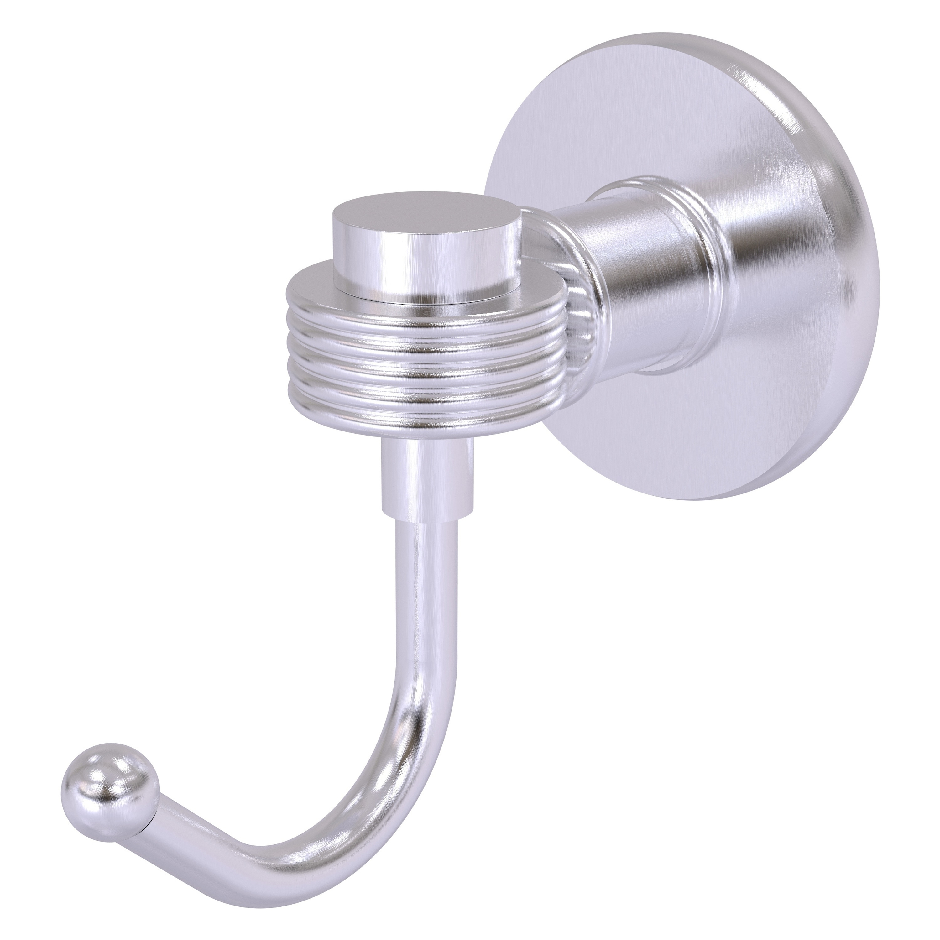 Gancho para toalla de montaje en pared de un solo gancho en cromo satinado Continental Brass Allied 2020G-SCH
