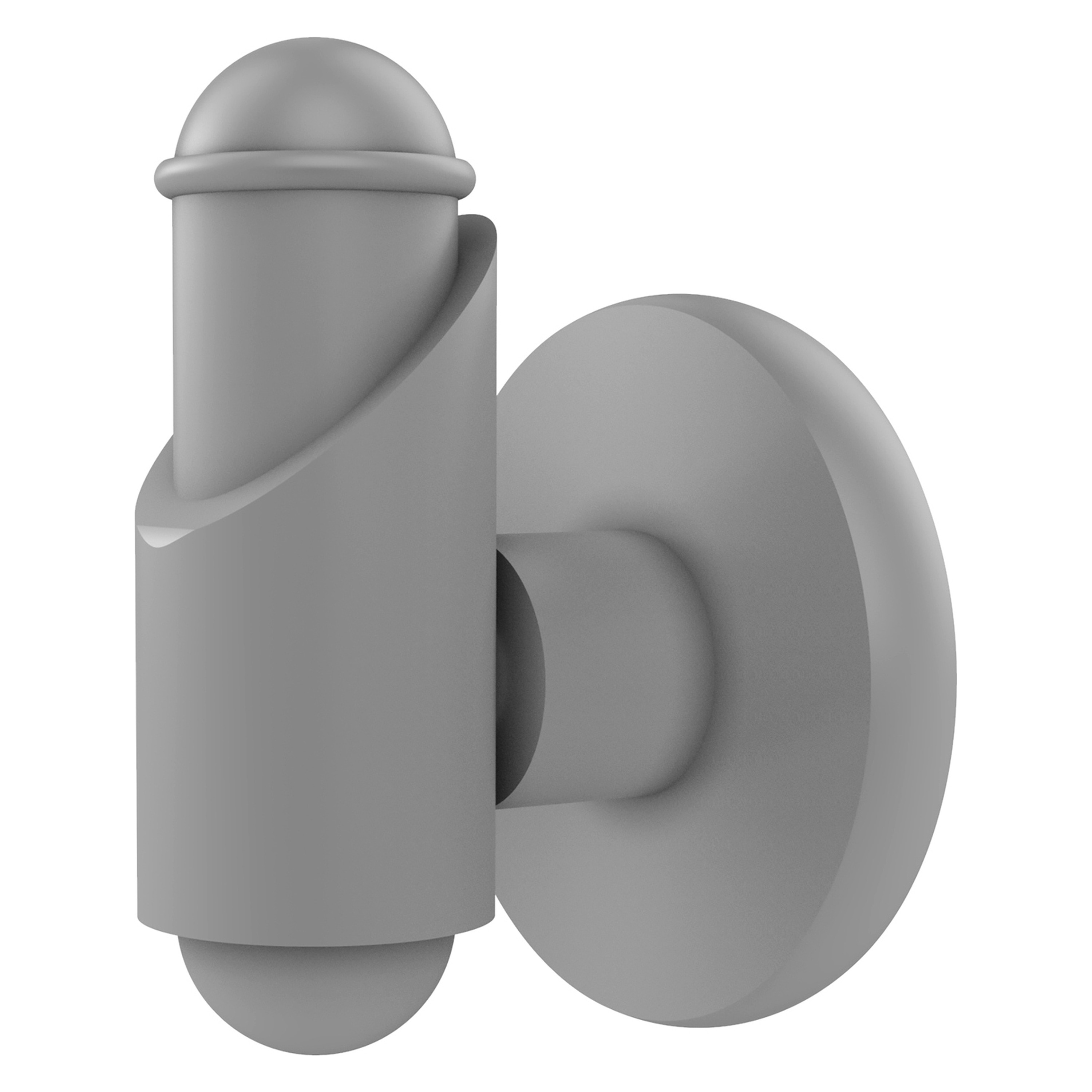 Colgador de toalla de pared de una sola percha en gris mate - Soho de Latón Aliado