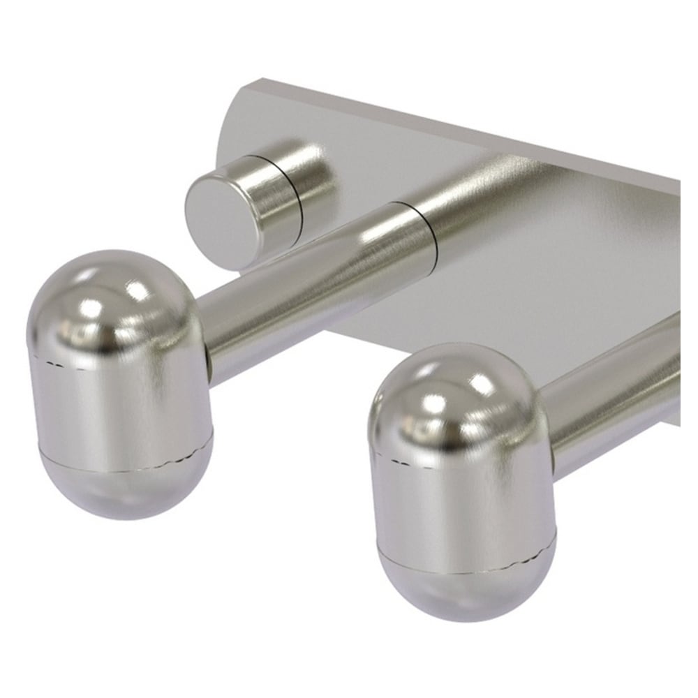 Gancho de toalla de montaje en pared de 6 ganchos de níquel satinado Tango Allied Brass TA-20-6-SN