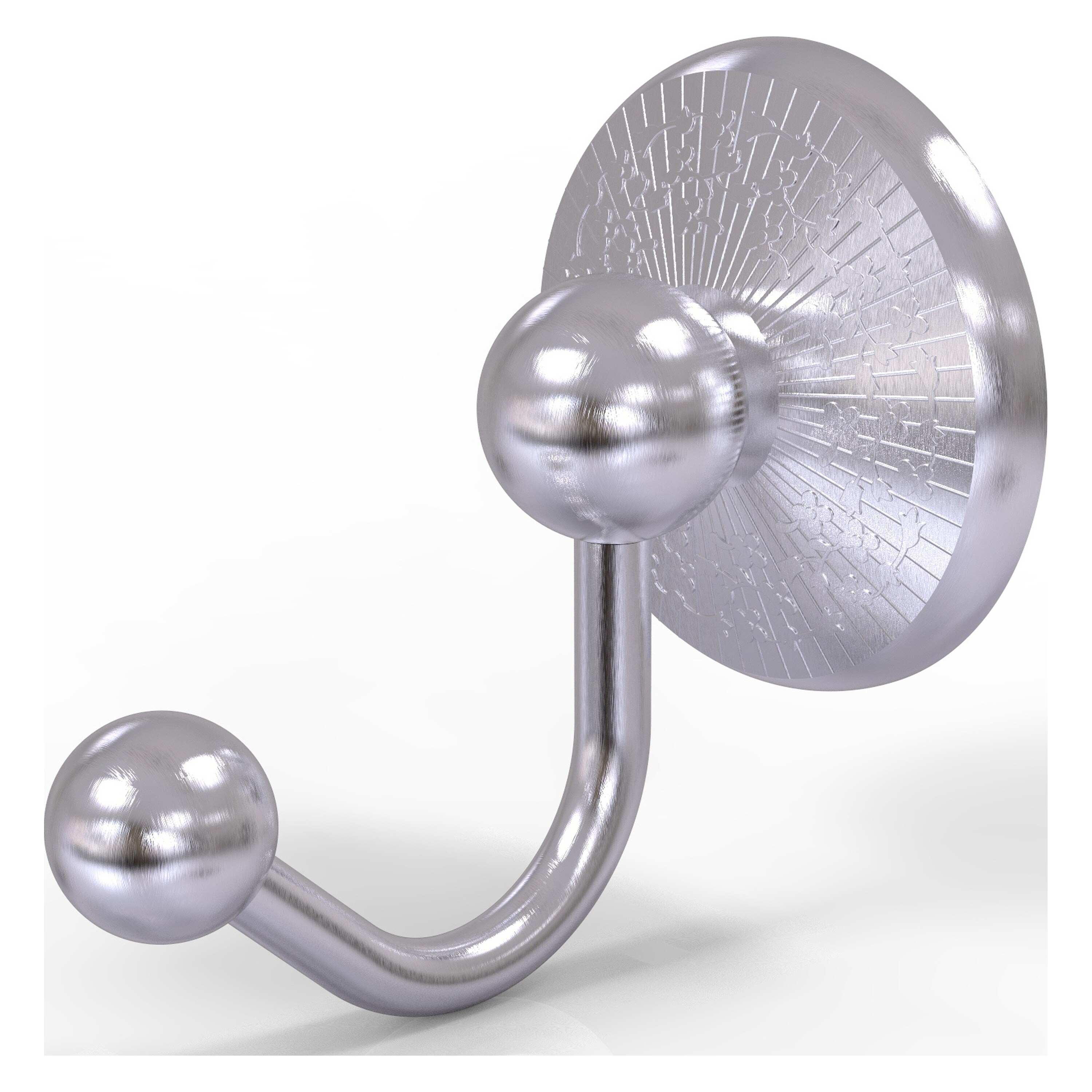 Colgador de toallas de montaje en pared individual en cromo satinado Allied Brass Prestige Monte Carlo.