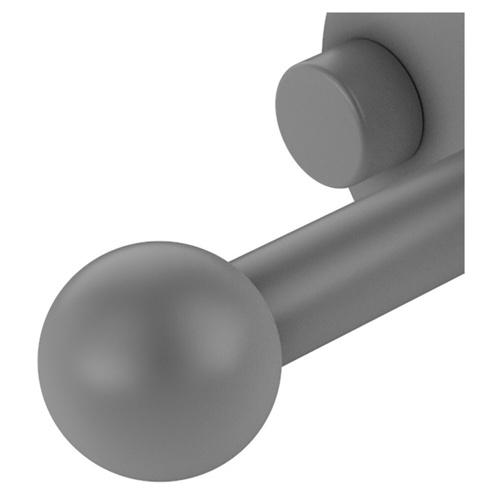 Gancho para toallas de montaje en pared de doble gancho en gris mate Prestige Skyline de Allied Brass
