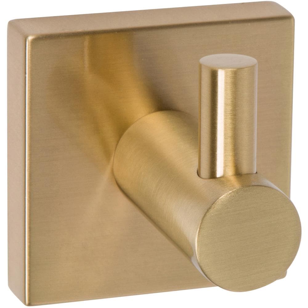 Percha de Toalla de Montaje en Pared de Latón Satinado de la Serie 1100 de Delaney Hardware