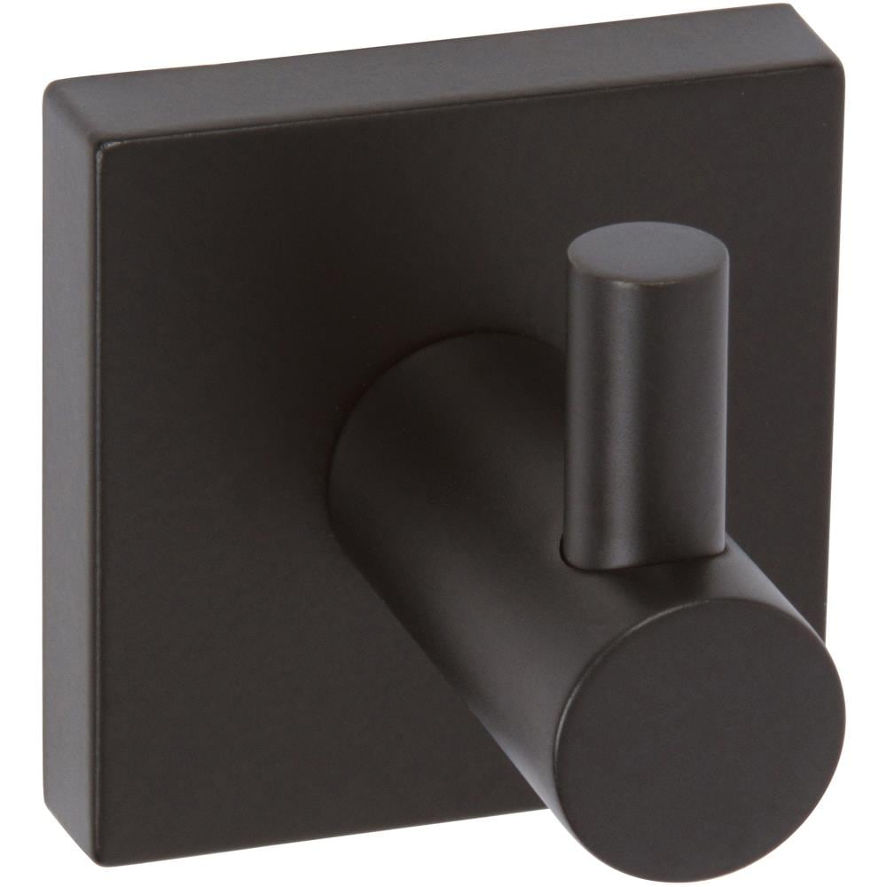 Percha de Toalla de Pared de Gancho Único Negro de la Serie 1100 de Delaney Hardware