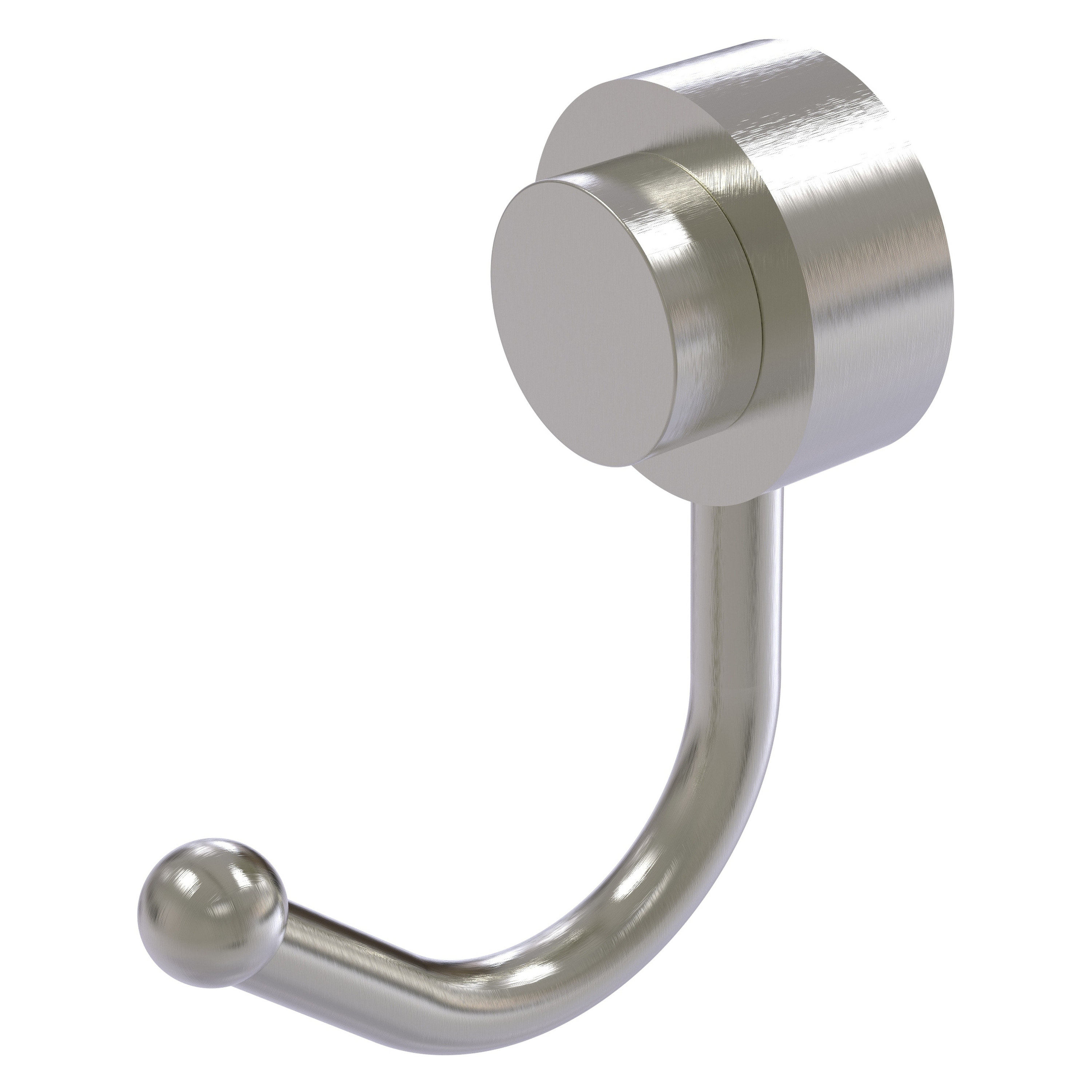 Colgador de toalla de pared de una sola percha satinado en níquel de Venus de Allied Brass