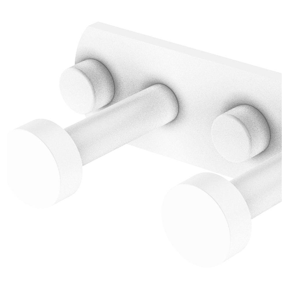 Gancho de Toalla de Pared Triple en Acabado Blanco Mate Fresno de Latón Aliado