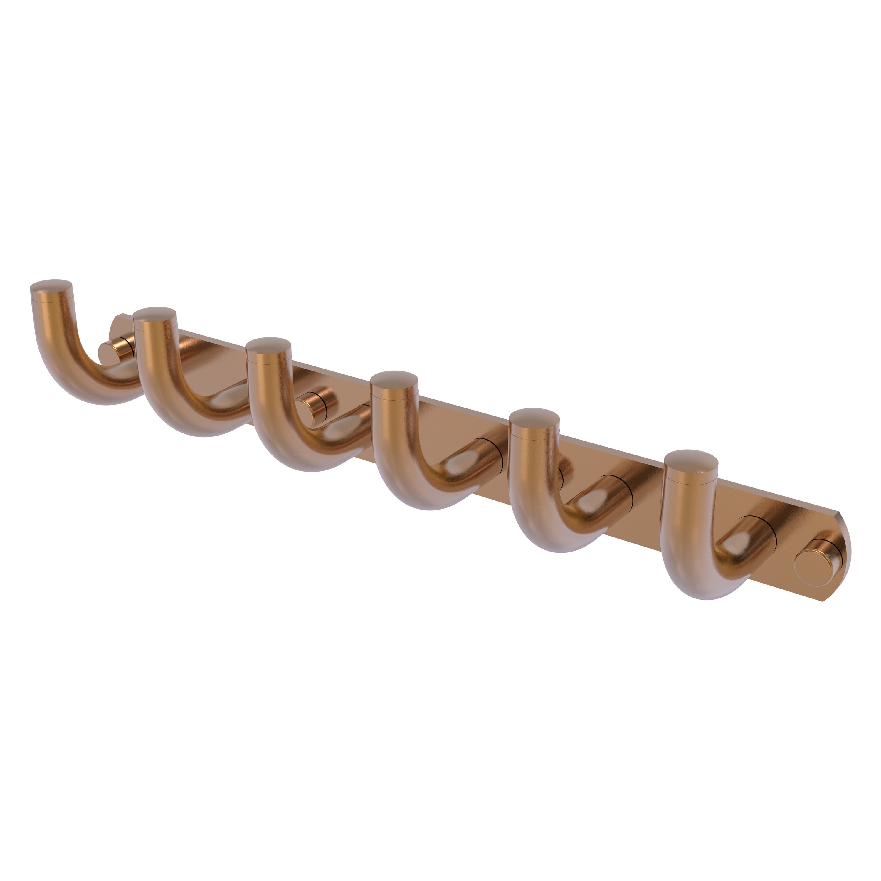 Colgador de Toallas de Pared Allied Brass Remi en Bronce Cepillado con 6 Ganchos - RM-20-6-BBR